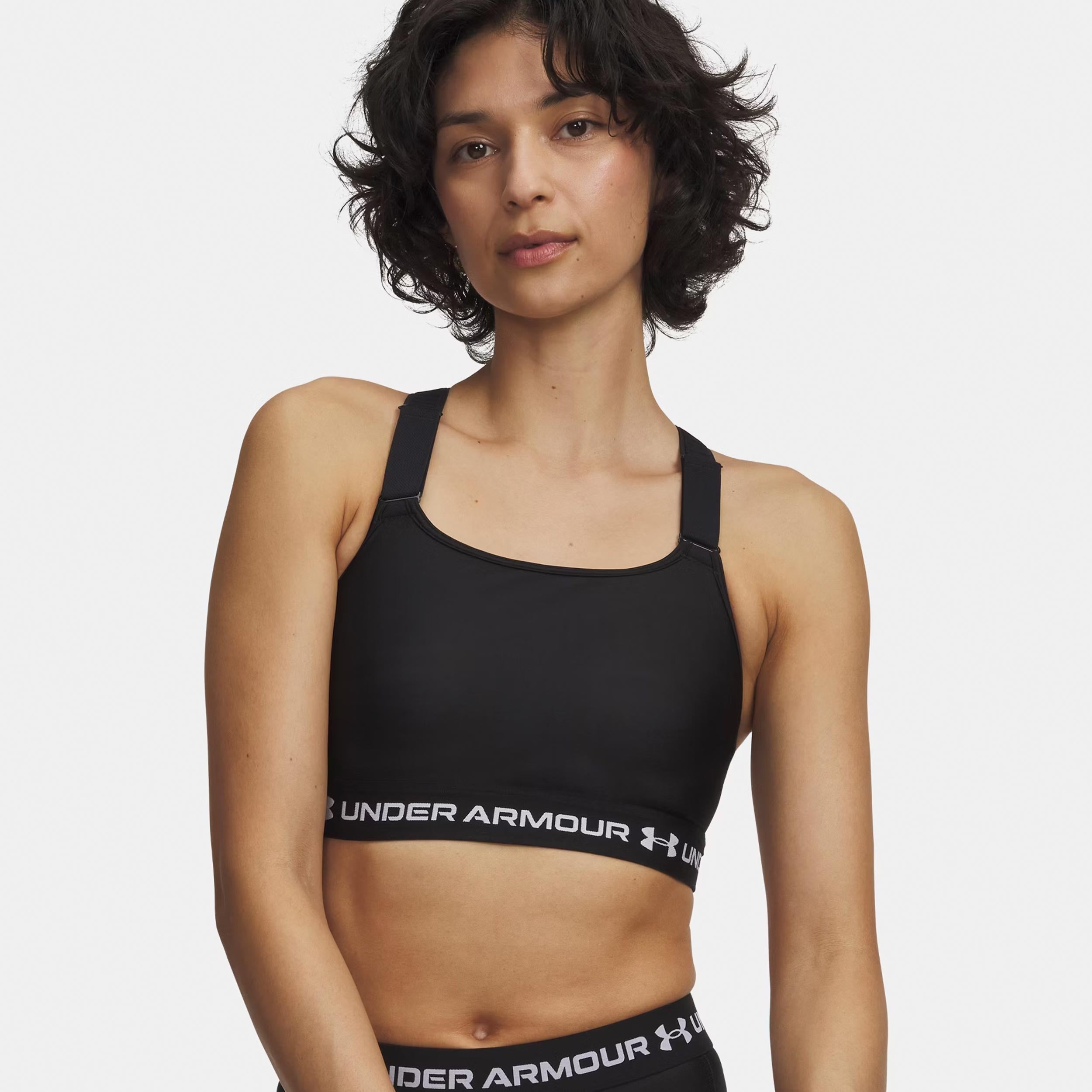Under Armour HeatGear High Reggiseni sportivi Donna-nero, bianco