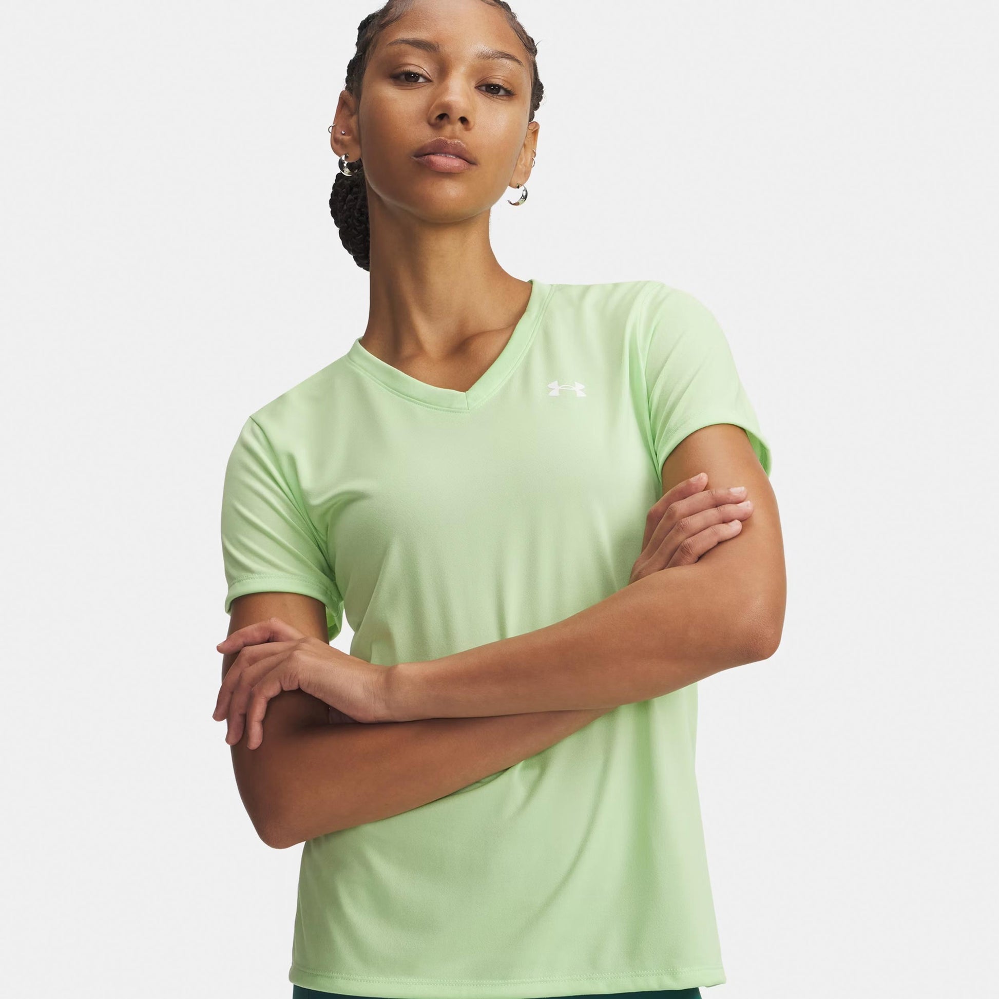 Under Armour Tech Solid Maglietta Donna-verde