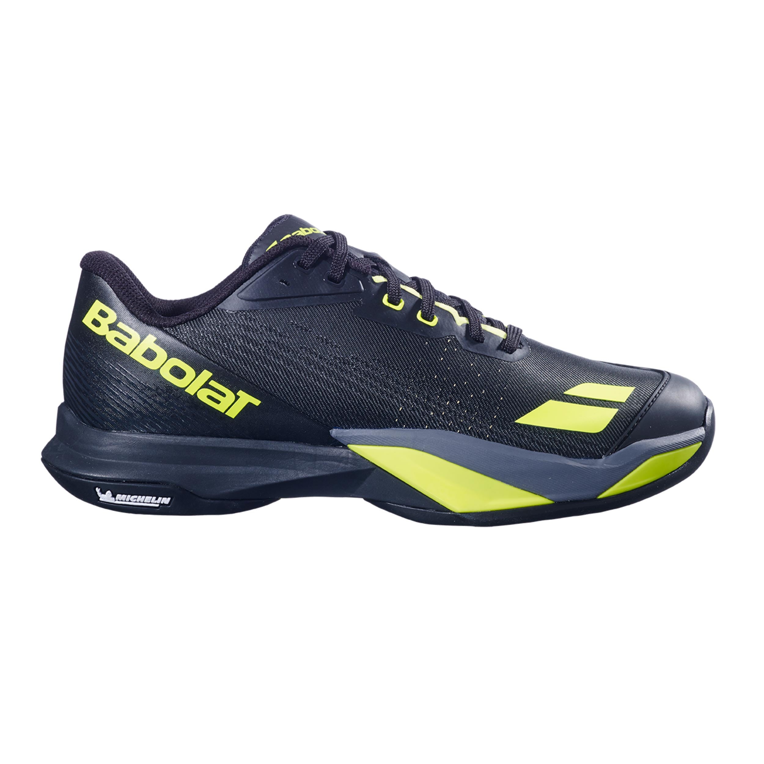 Babolat Jet Mach 4 Scarpa per tutte le superfici Uomini - nero, giallo neon