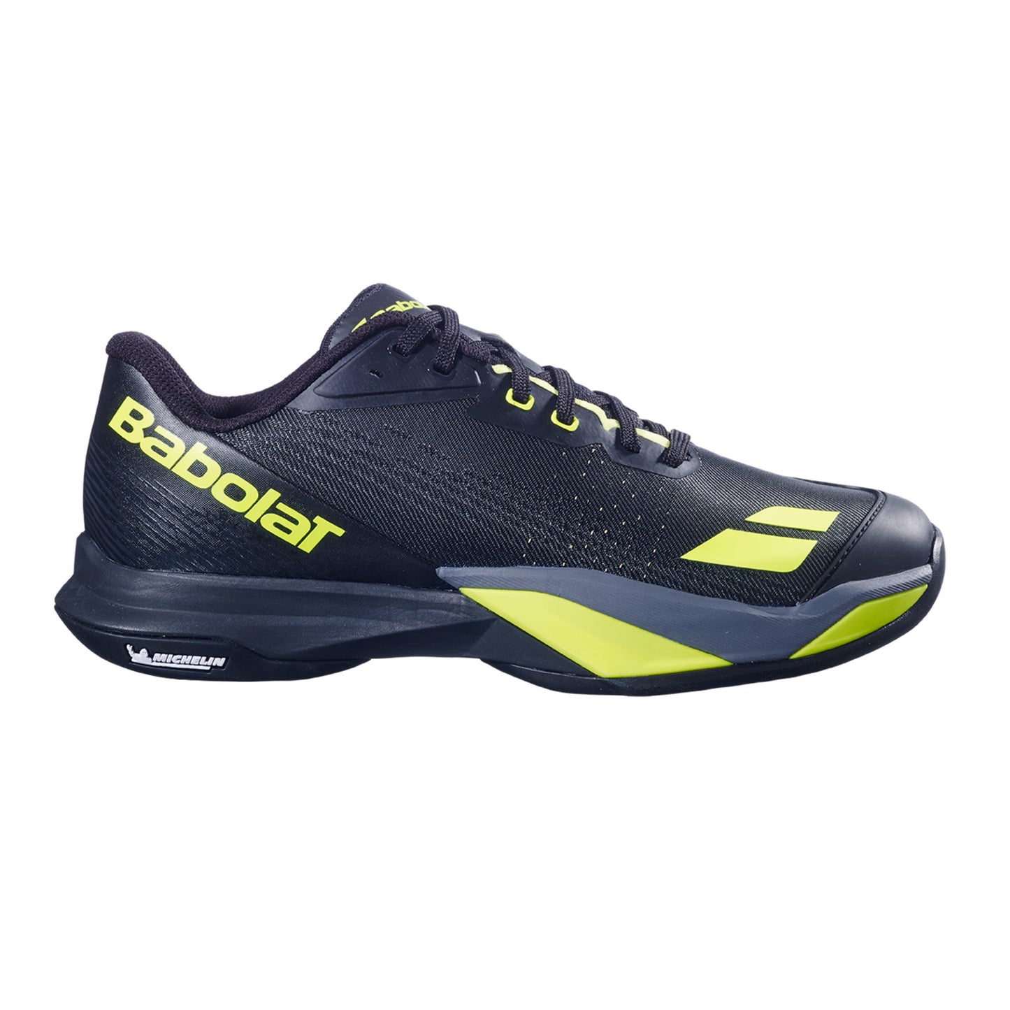 Babolat Jet Mach 4 Scarpa per tutte le superfici Uomini - nero, giallo neon