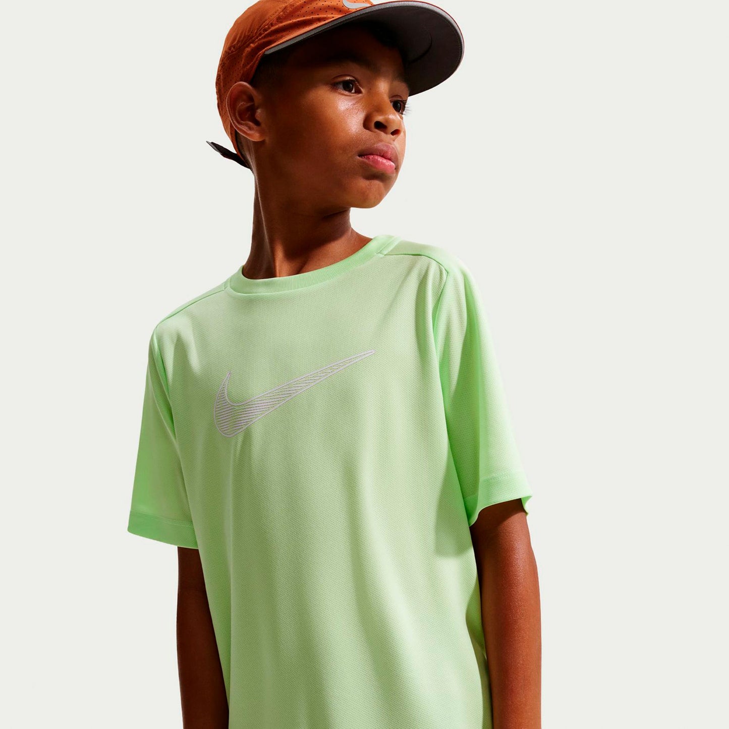 Nike Dri-Fit Multi  Maglietta Ragazzi-lime