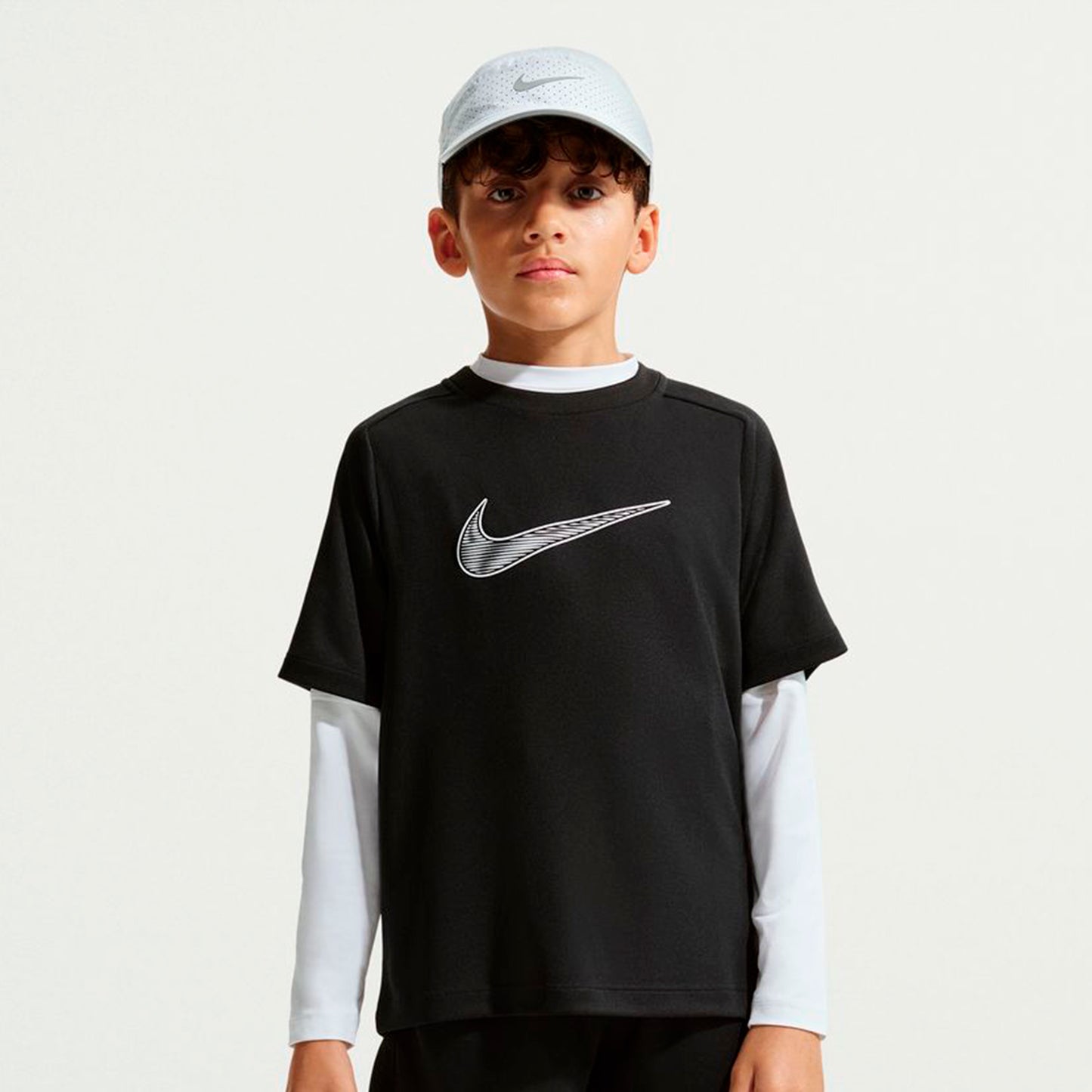 Nike Dri-Fit Multi  Maglietta Ragazzi-nero