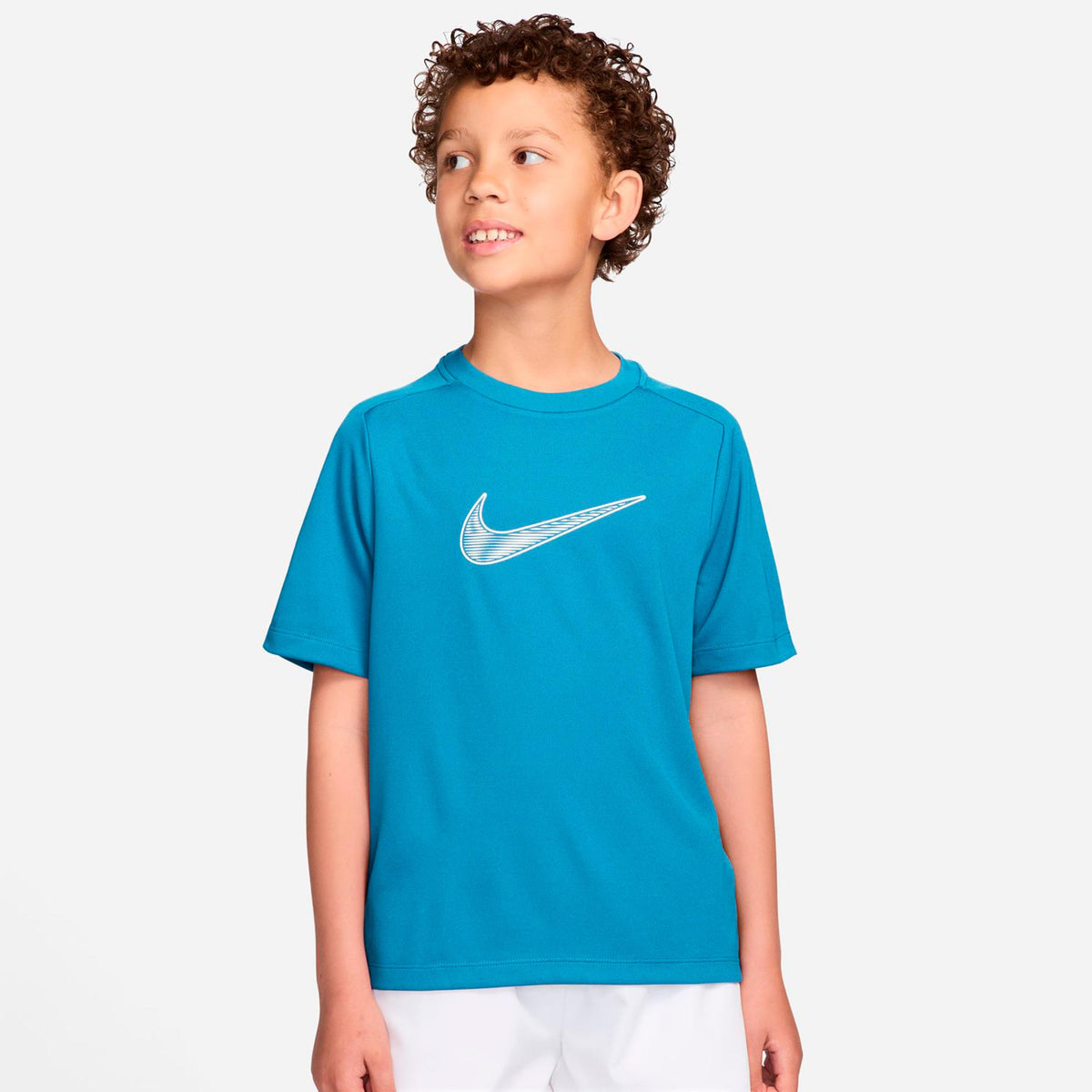 Nike Dri-Fit Multi  Maglietta Ragazzi - turchese, bianco