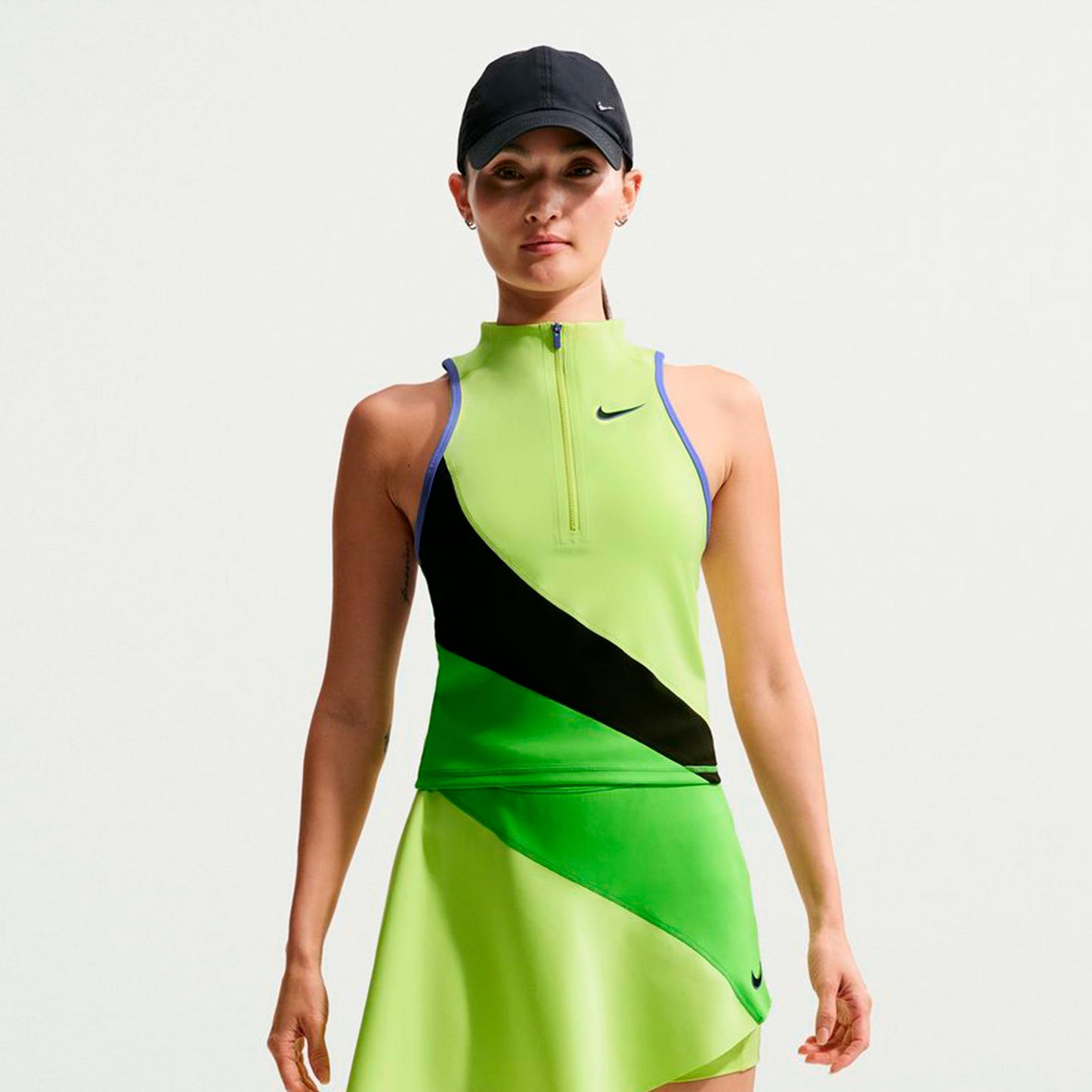 Nike Court Dri-Fit Slam  Canottiera Donna-lime, multicolore
