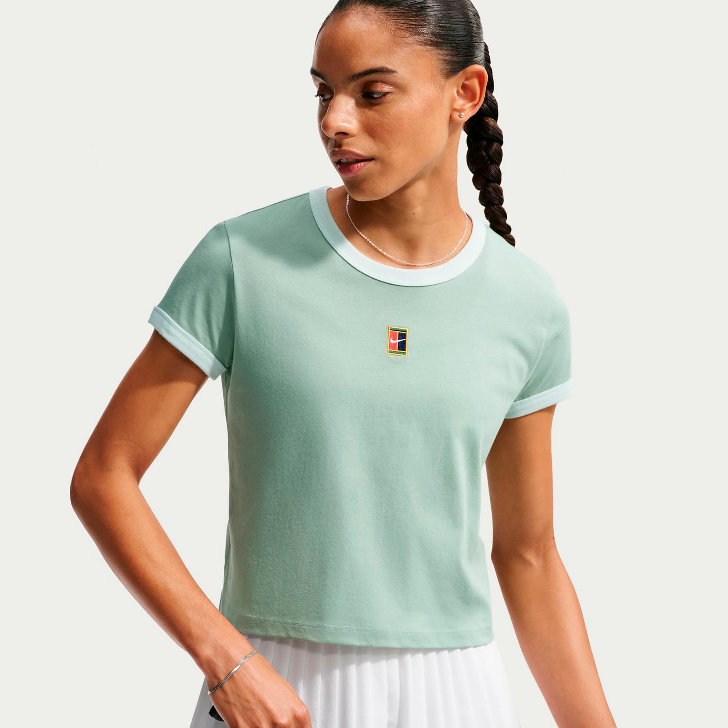 Nike Heritage Maglietta Donna - grigio-verde, verde