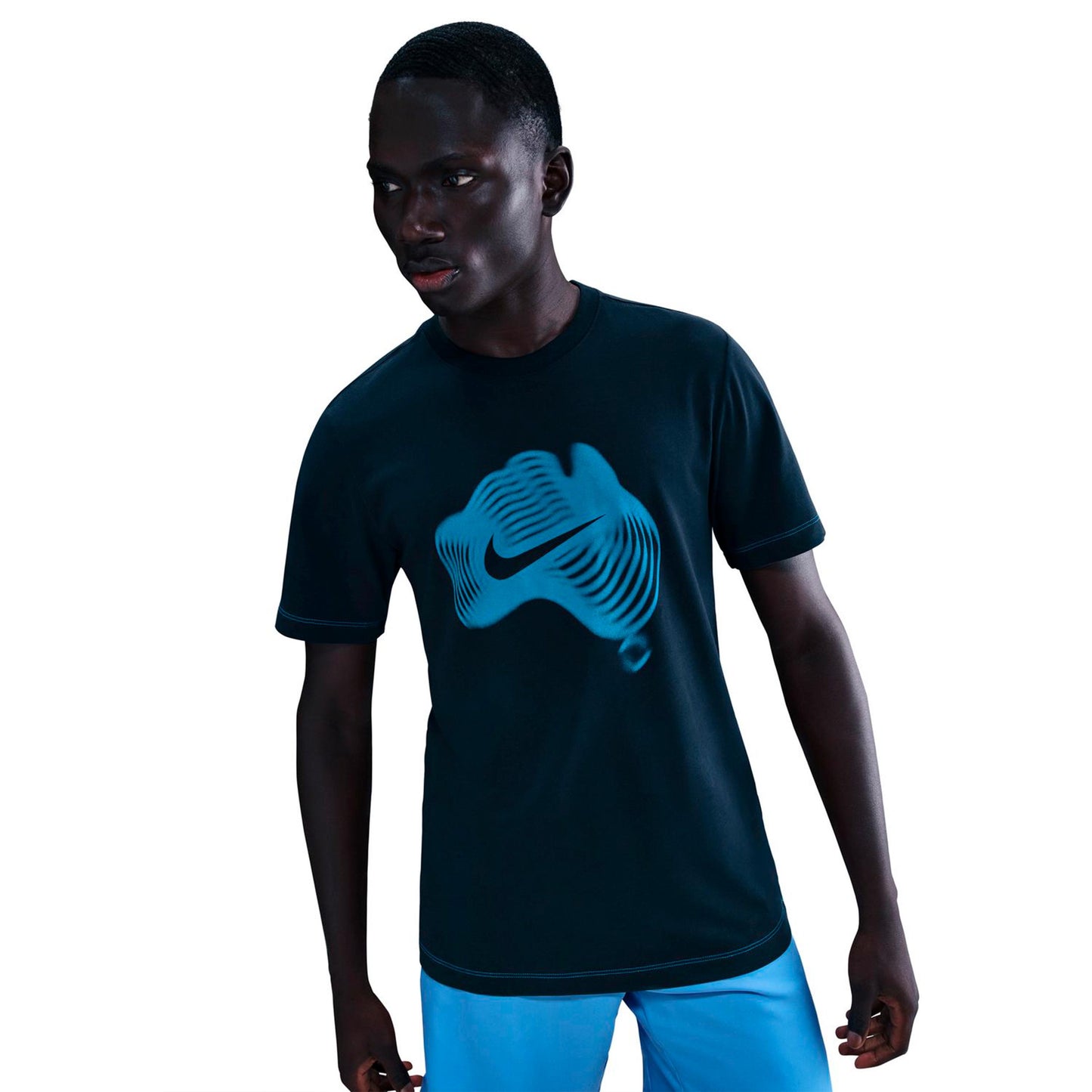 Nike Court Dri-Fit Maglietta Uomini-blu scuro