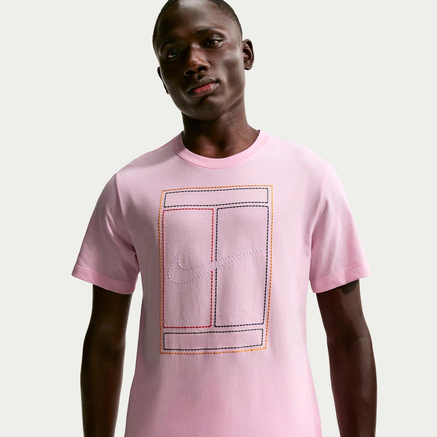 Nike Court Heritage Maglietta Uomini-rosa