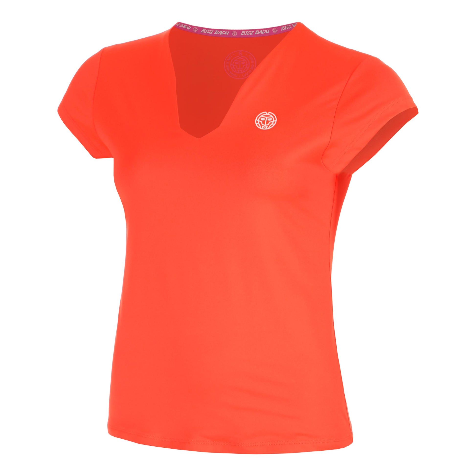 BIDI BADU Hey Laguna V-Neck Maglietta Donna-corallo