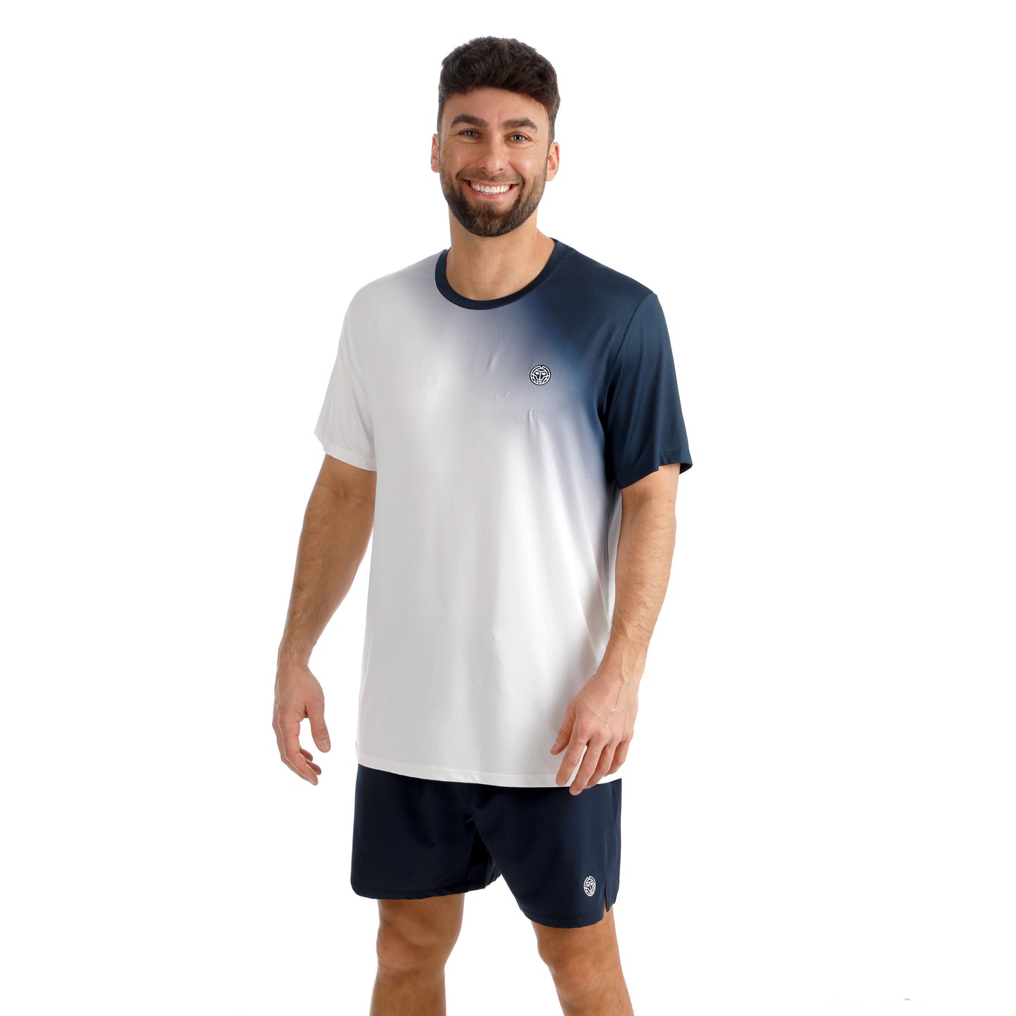 BIDI BADU Crew 2.0 Maglietta Uomini-blu scuro, bianco