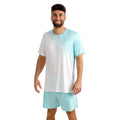Crew 2.0 Maglietta Uomini-turchese, bianco