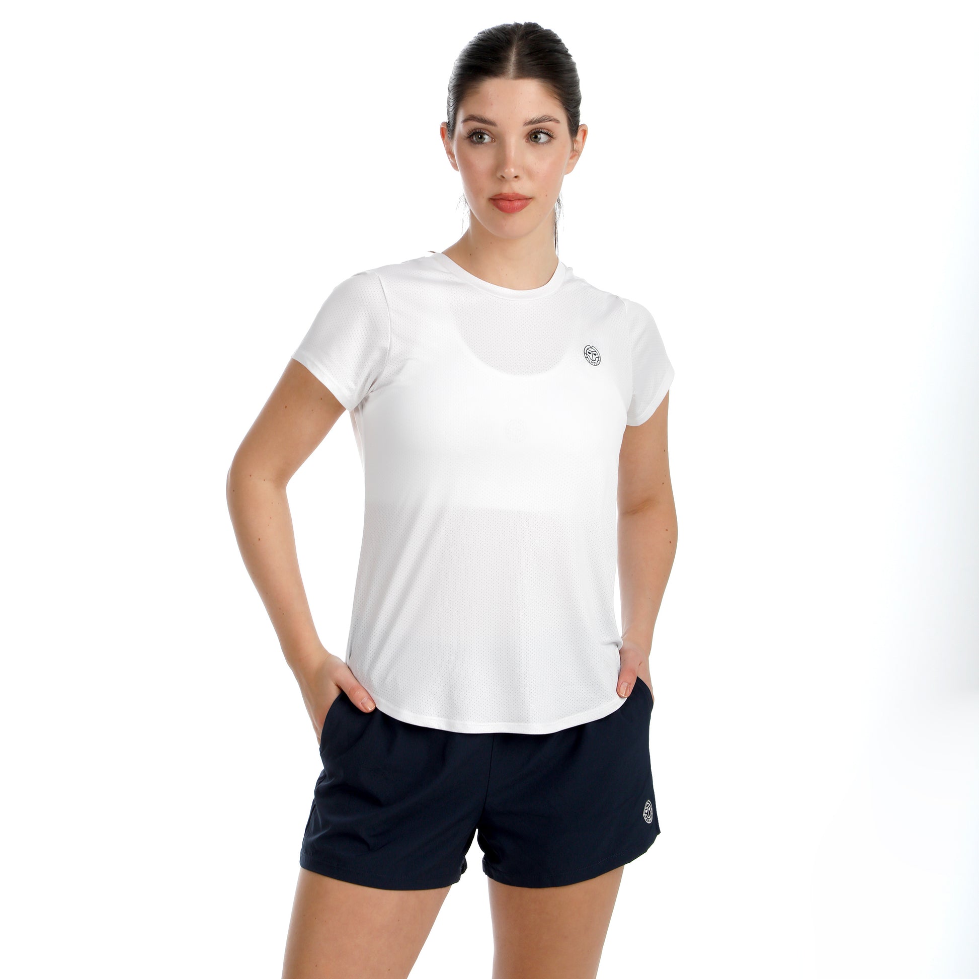 BIDI BADU Crew 2.0 Maglietta Donna-bianco