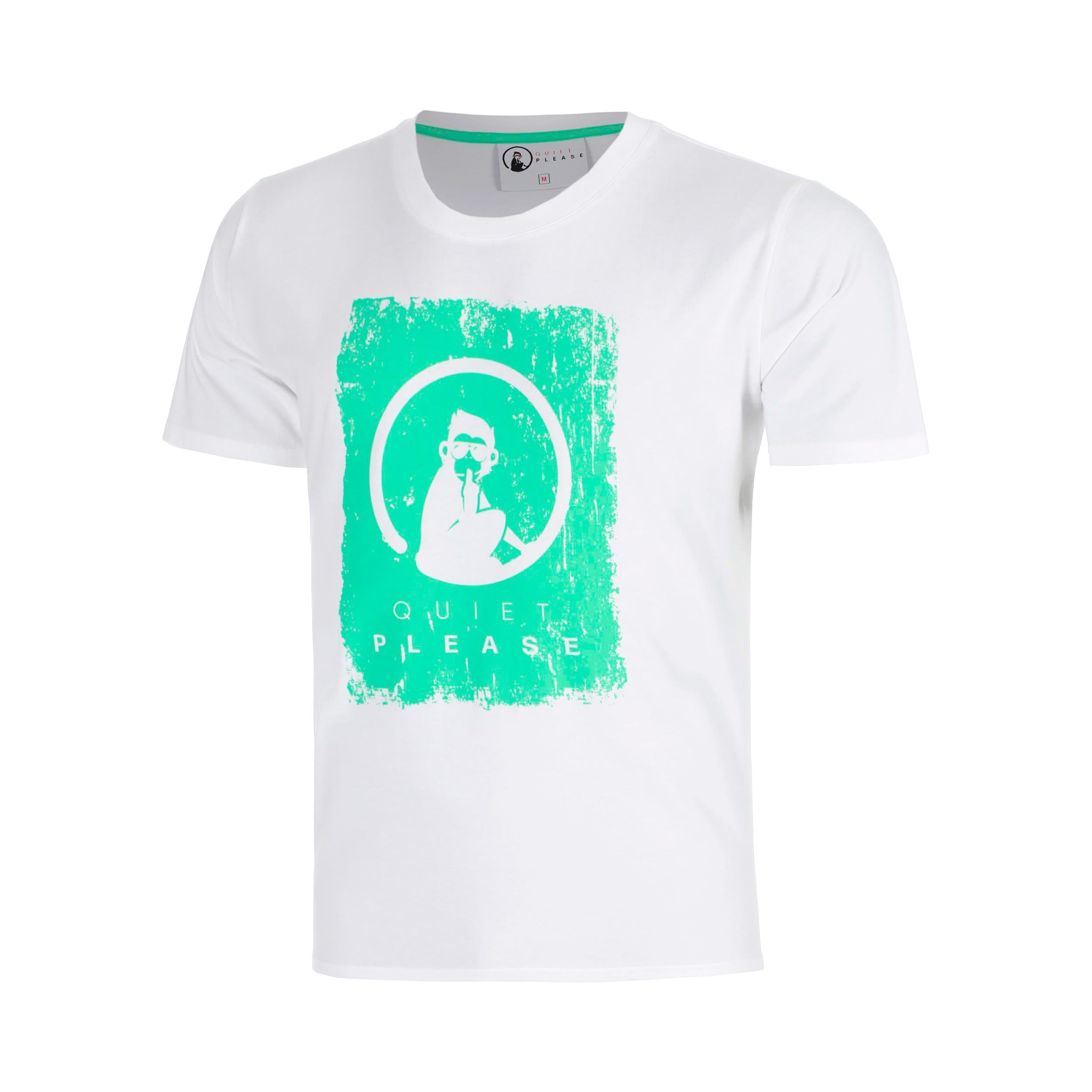 Quiet Please Joy Scraped Maglietta Ragazzi-bianco, blu