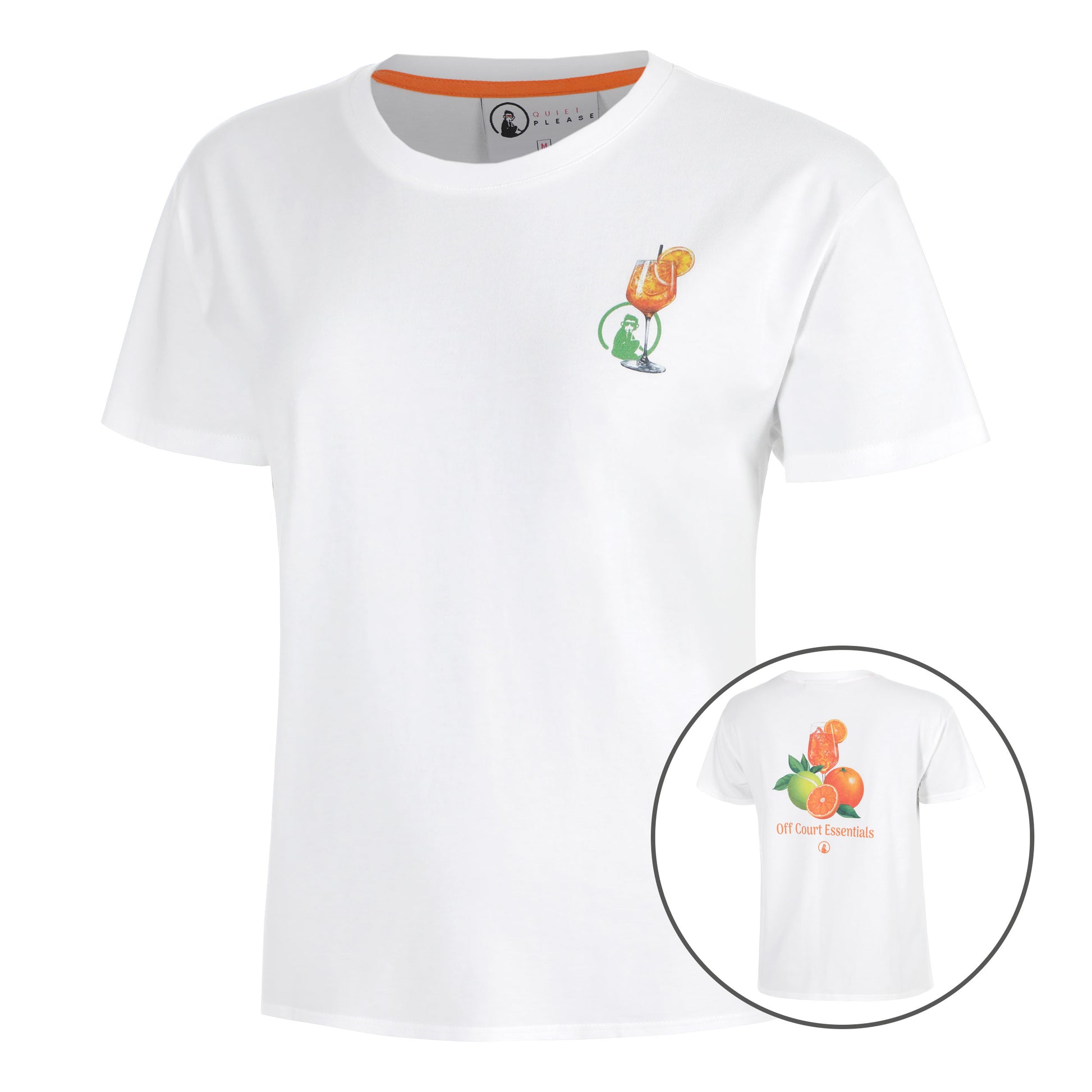 Quiet Please Joy Off Court Essentials Maglietta Donna-bianco, verde
