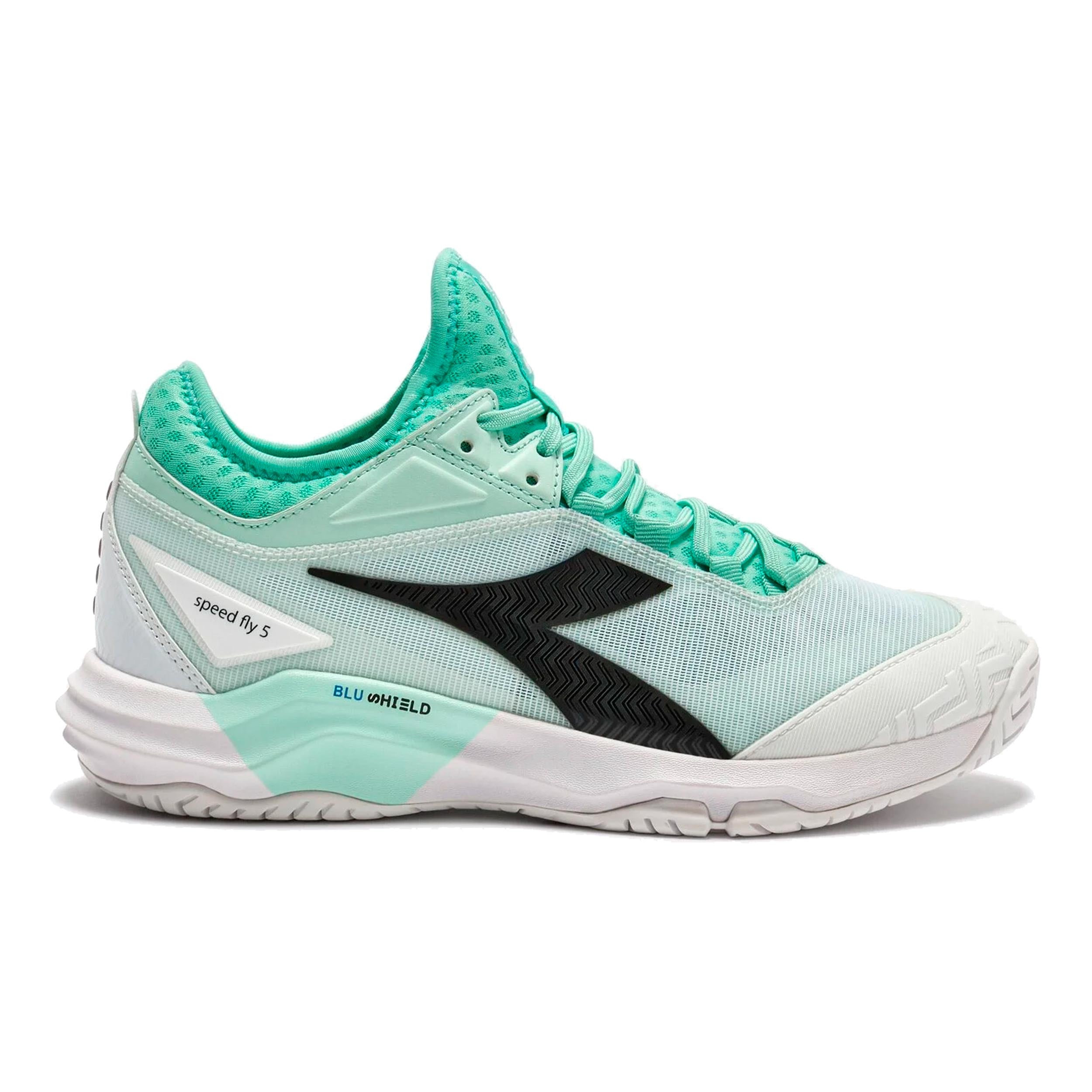 Diadora Speed Blushield Fly 5 Scarpa per tutte le superfici Donna-turchese, nero