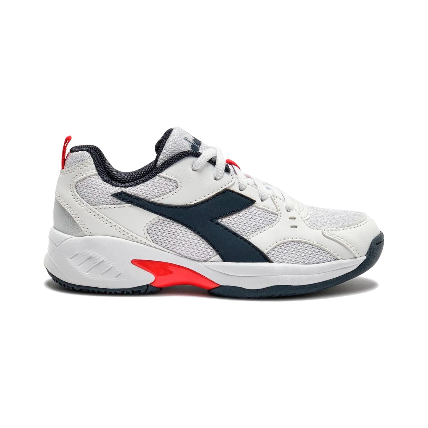 Diadora S. Challenge 6 Scarpa per tutte le superfici Bambini-bianco, blu scuro