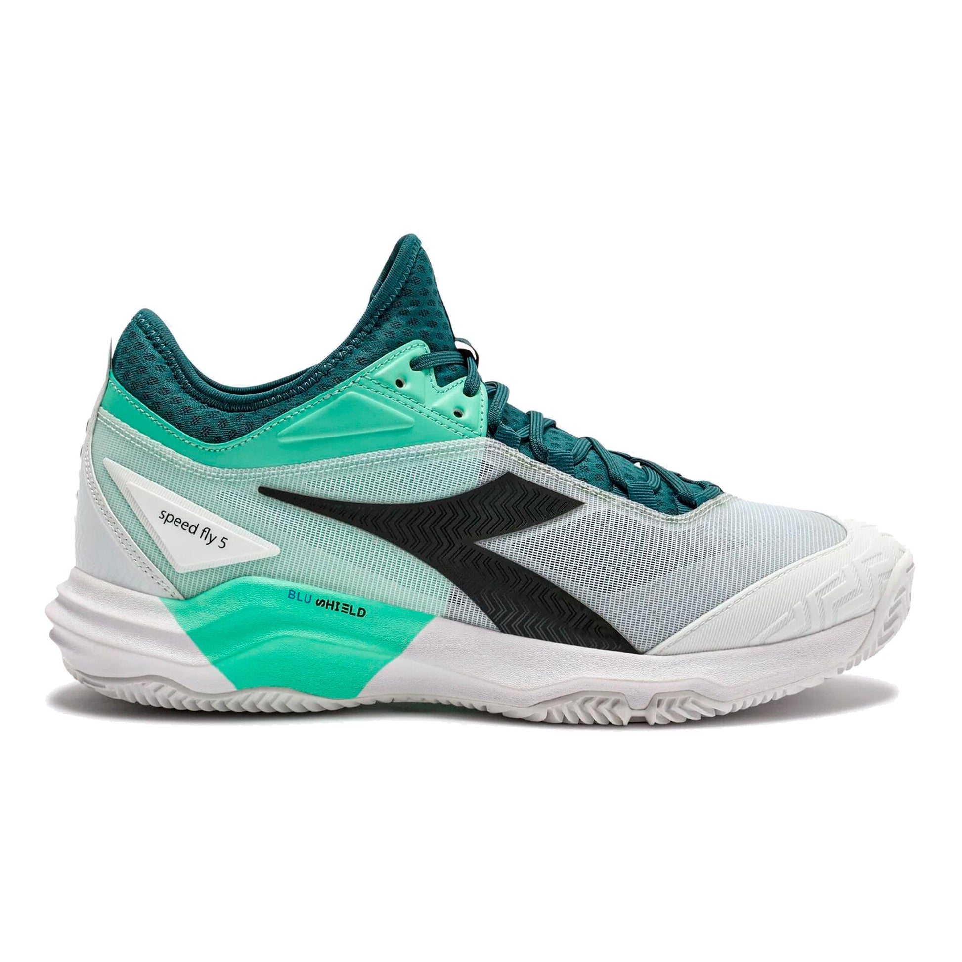Diadora Speed Blushield Fly 5 Scarpa per terra rossa Uomini-color petrolio, nero
