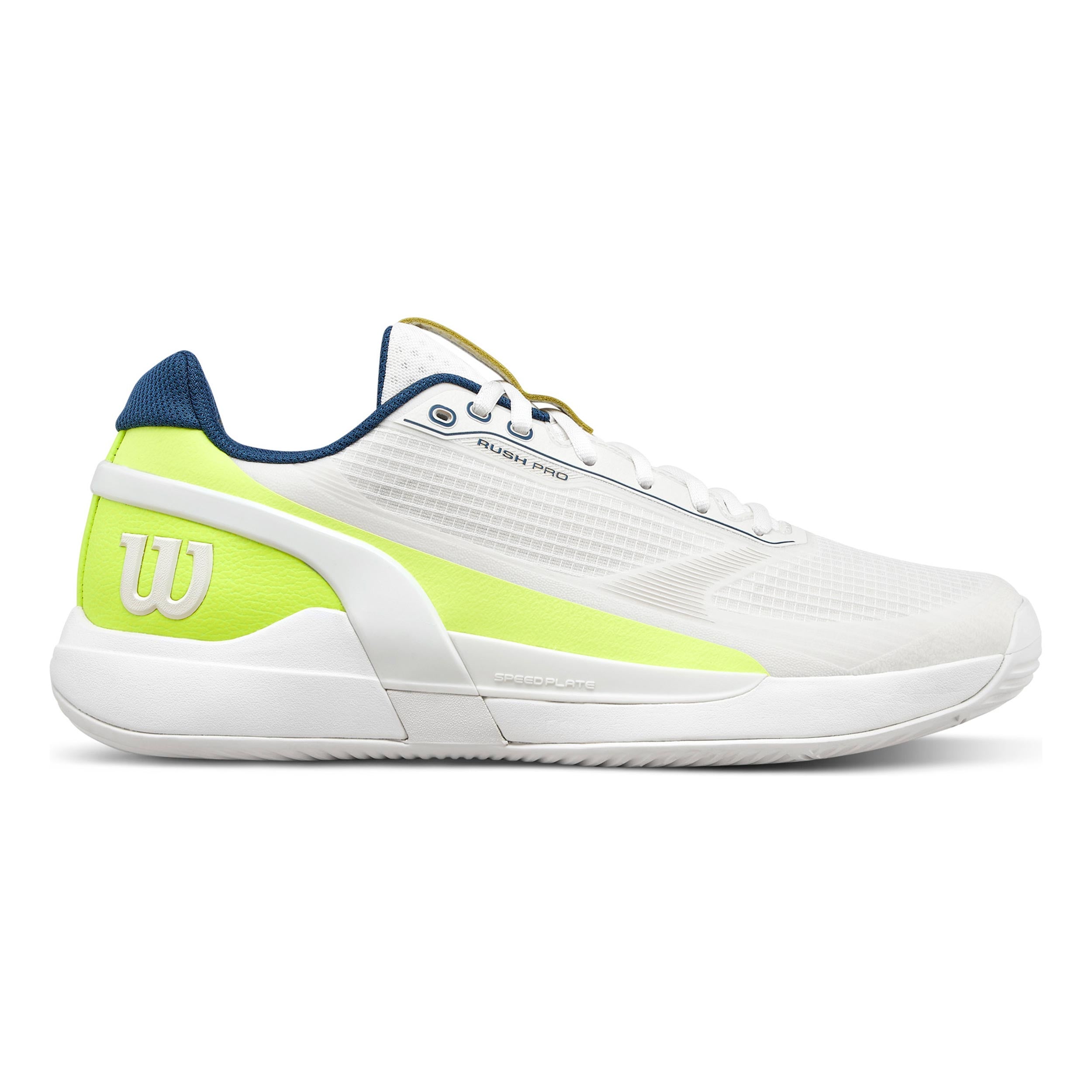 Wilson Rush Pro 5 Padel Scarpa da padel Uomini - bianco, giallo neon