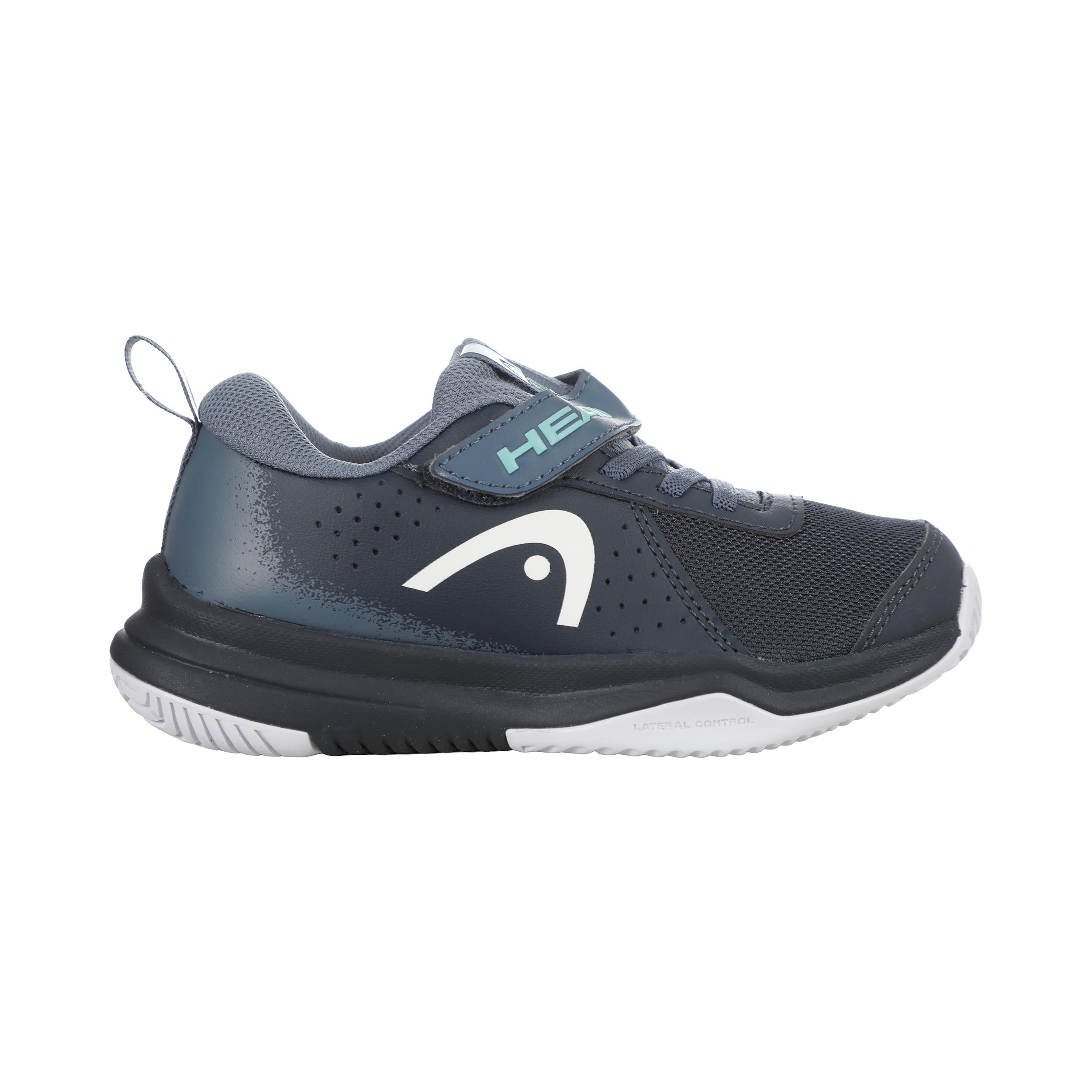 HEAD Sprint Velcro 4.0 Scarpa per tutte le superfici Bambini-blu scuro, turchese