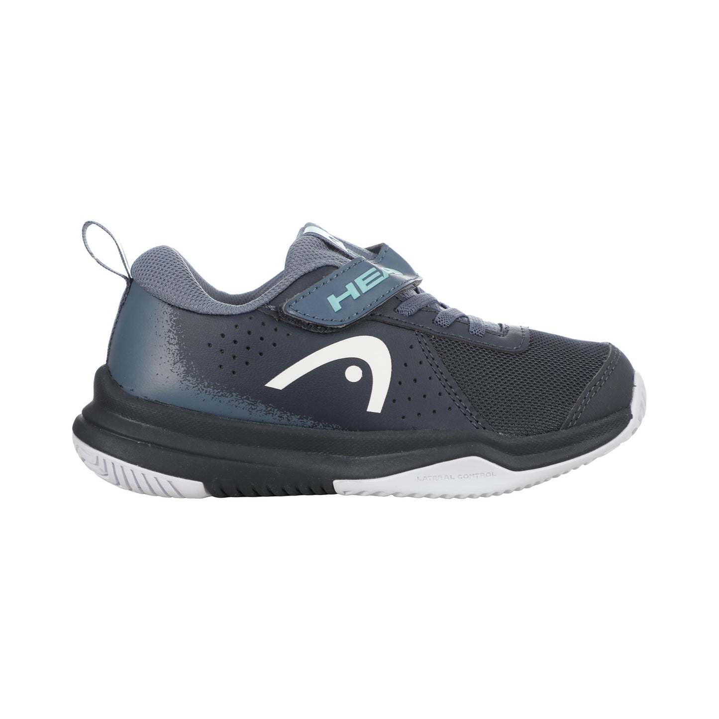 HEAD Sprint Velcro 4.0 Scarpa per tutte le superfici Bambini-blu scuro, turchese
