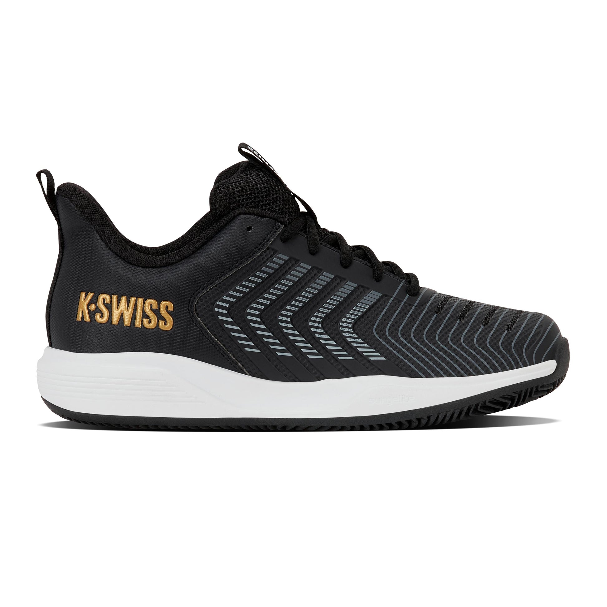 K-Swiss Ultrashot Light Scarpa per terra rossa Uomini - nero, oro