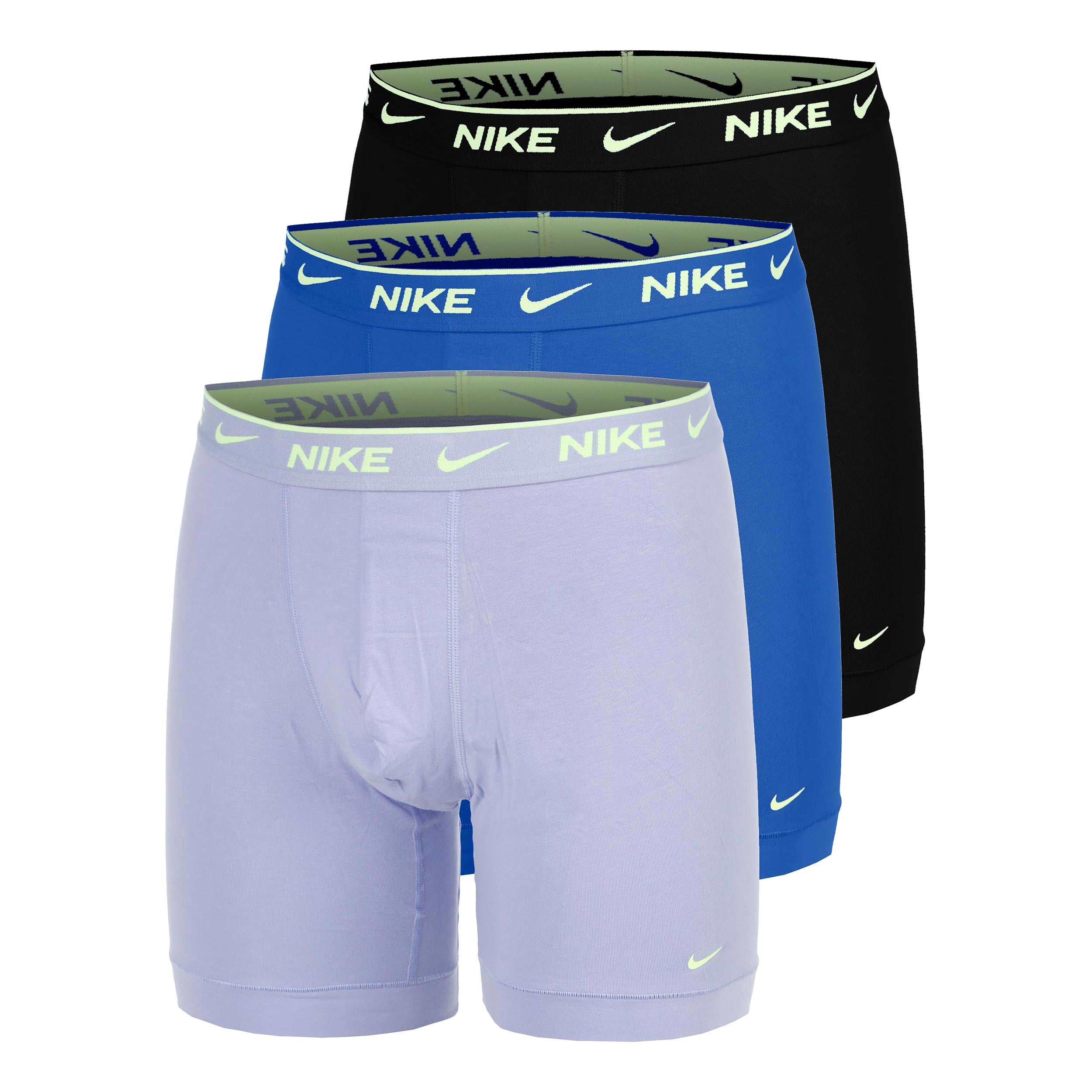 Nike Essential Cotton Stretch Boxer Confezione da 3 Uomini - lilla, blu