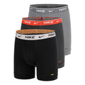 Essential Cotton Stretch Boxer Confezione da 3 Uomini - nero, antracite