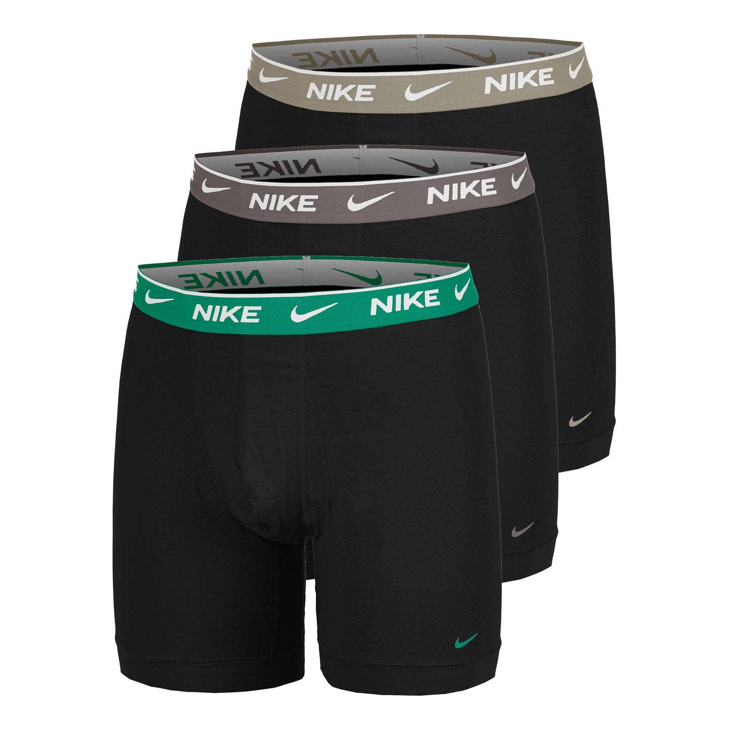 Nike Essential Cotton Stretch Boxer Confezione da 3 Uomini - oliva