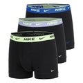 Essential Cotton Stretch Trunk Boxer Confezione da 3 Uomini - nero, turchese