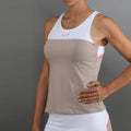 Bloom Canottiera Donna-beige, bianco