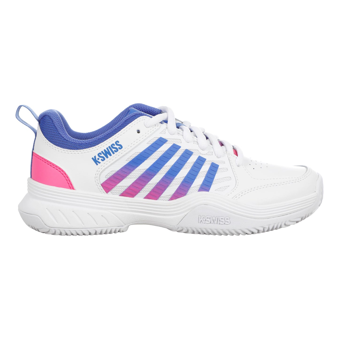 K-Swiss Court Express Scarpa per terra rossa Donna - bianco, rosa