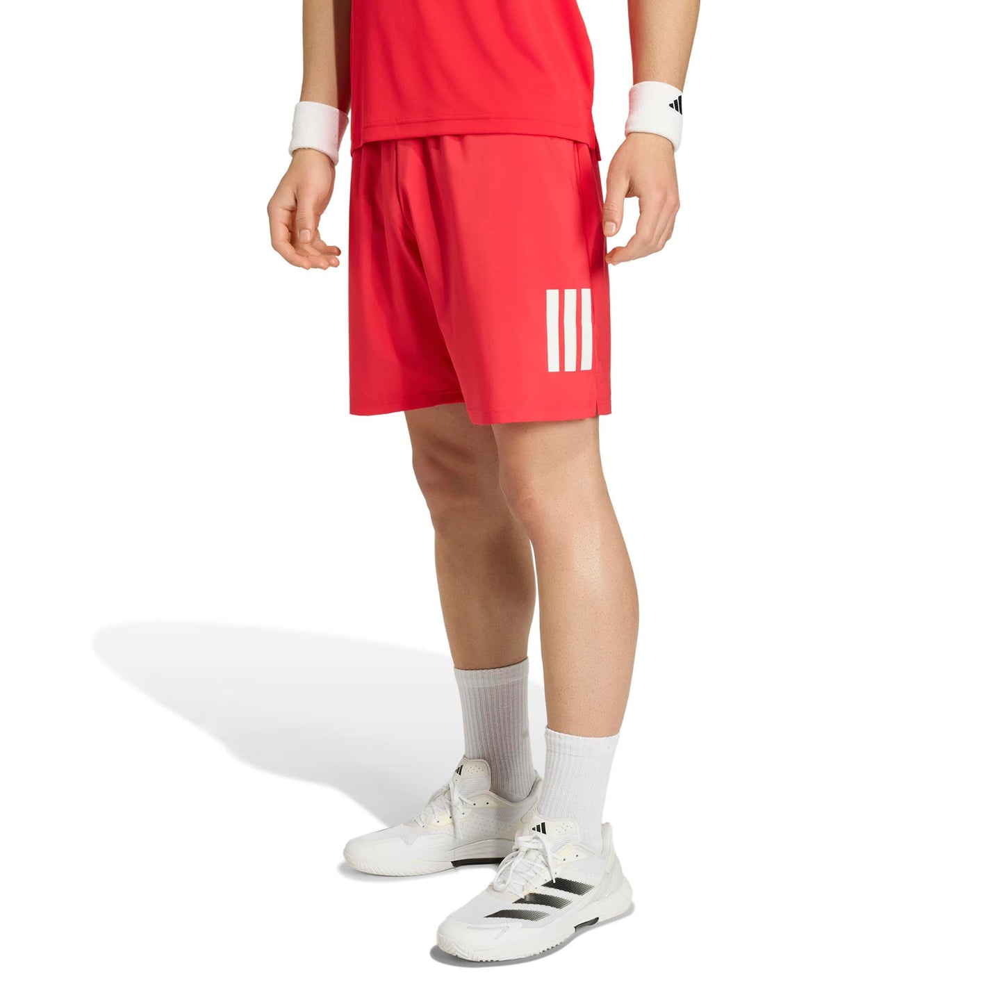 adidas Club 3Stripes 7Inch Pantaloncini Uomini - rosso, bianco