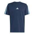 3Stripes Tee Maglietta Uomini - blu scuro, blu chiaro