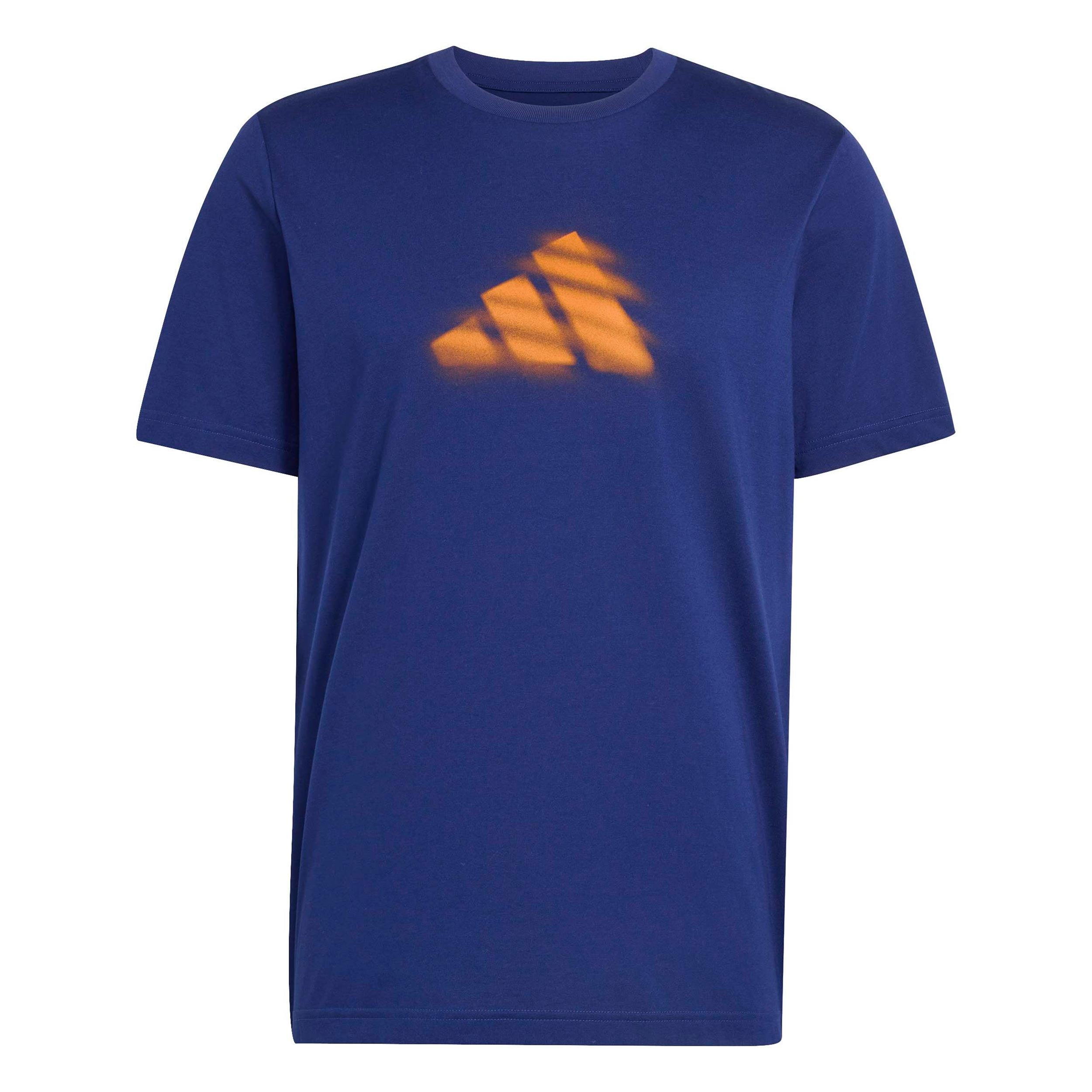 adidas Clay Maglietta Uomini - blu scuro, ruggine