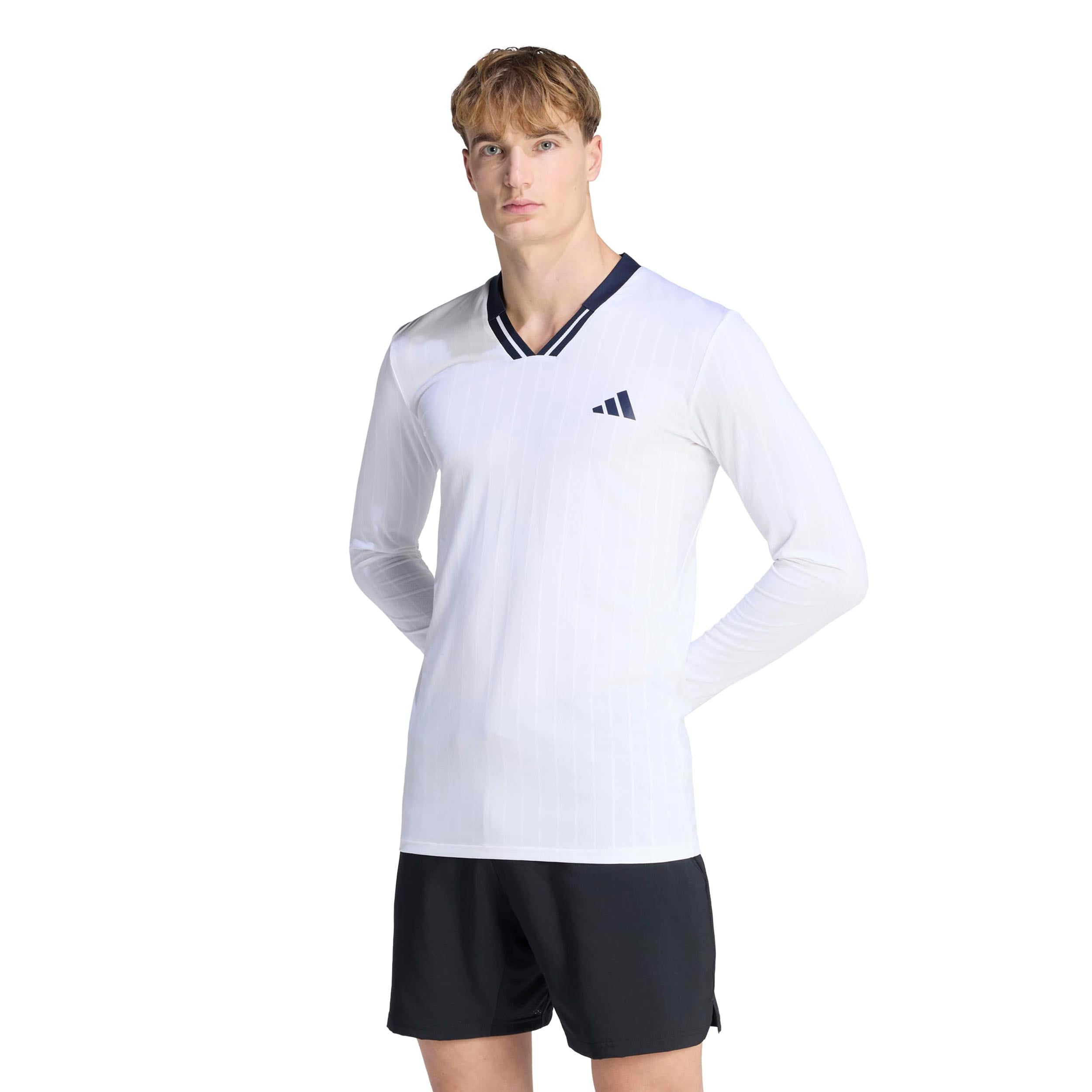 adidas Wow Top Manica lunga Uomini - bianco, nero
