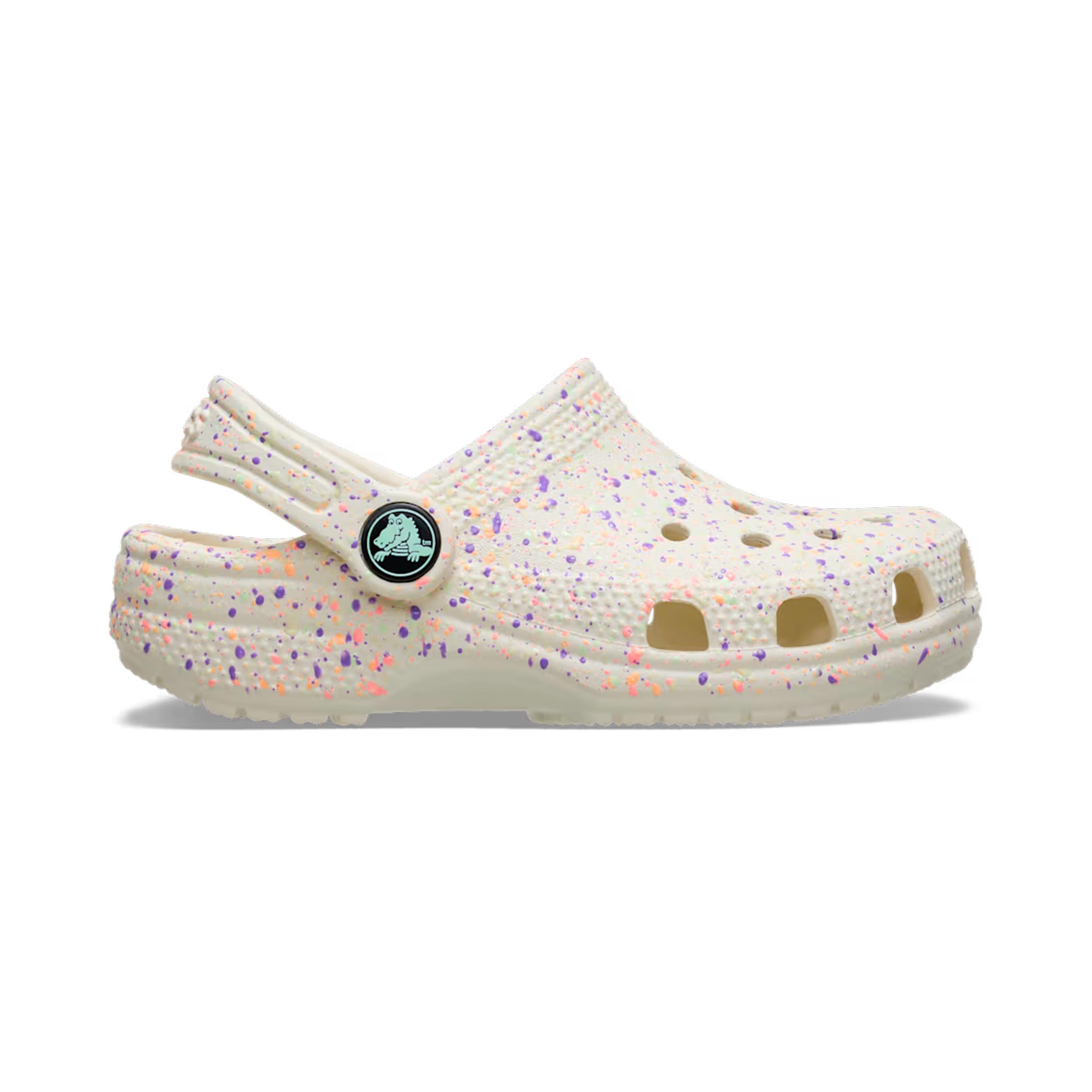 Crocs Classic Paint Splatter Ciabatte Bambini - beige, multicolore
