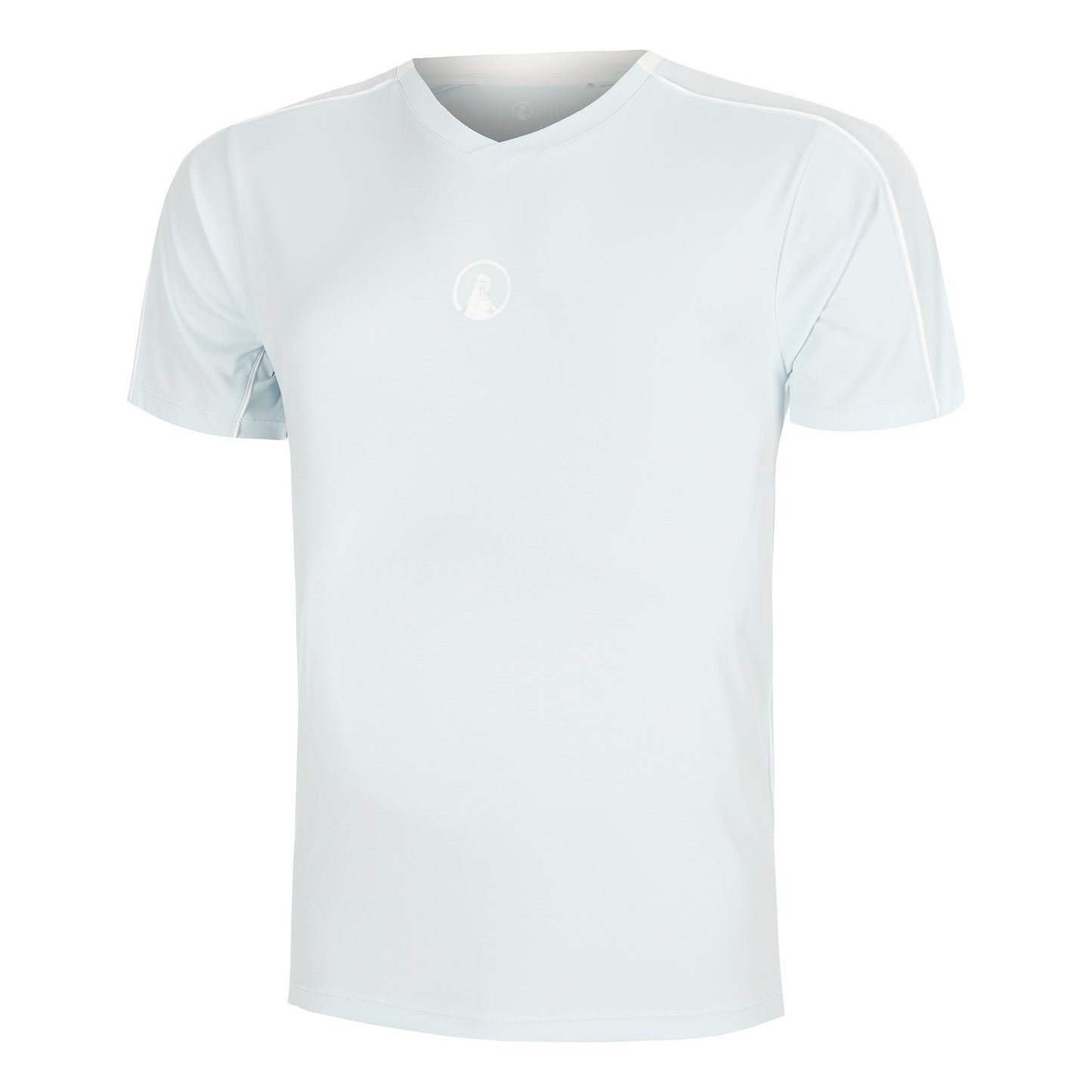 Quiet Please Memories Topspin V-Neck Maglietta Uomini - blu chiaro