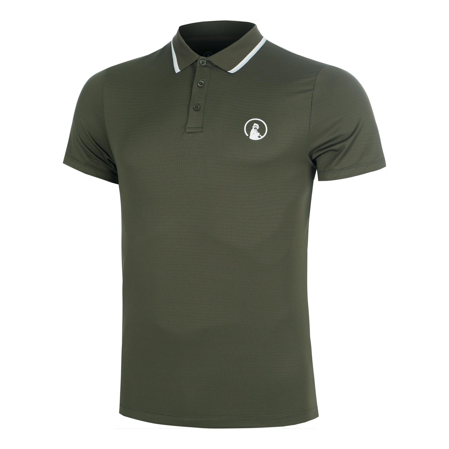 Quiet Please Memories Tournament Tipping Polo Polo Uomini - verde scuro