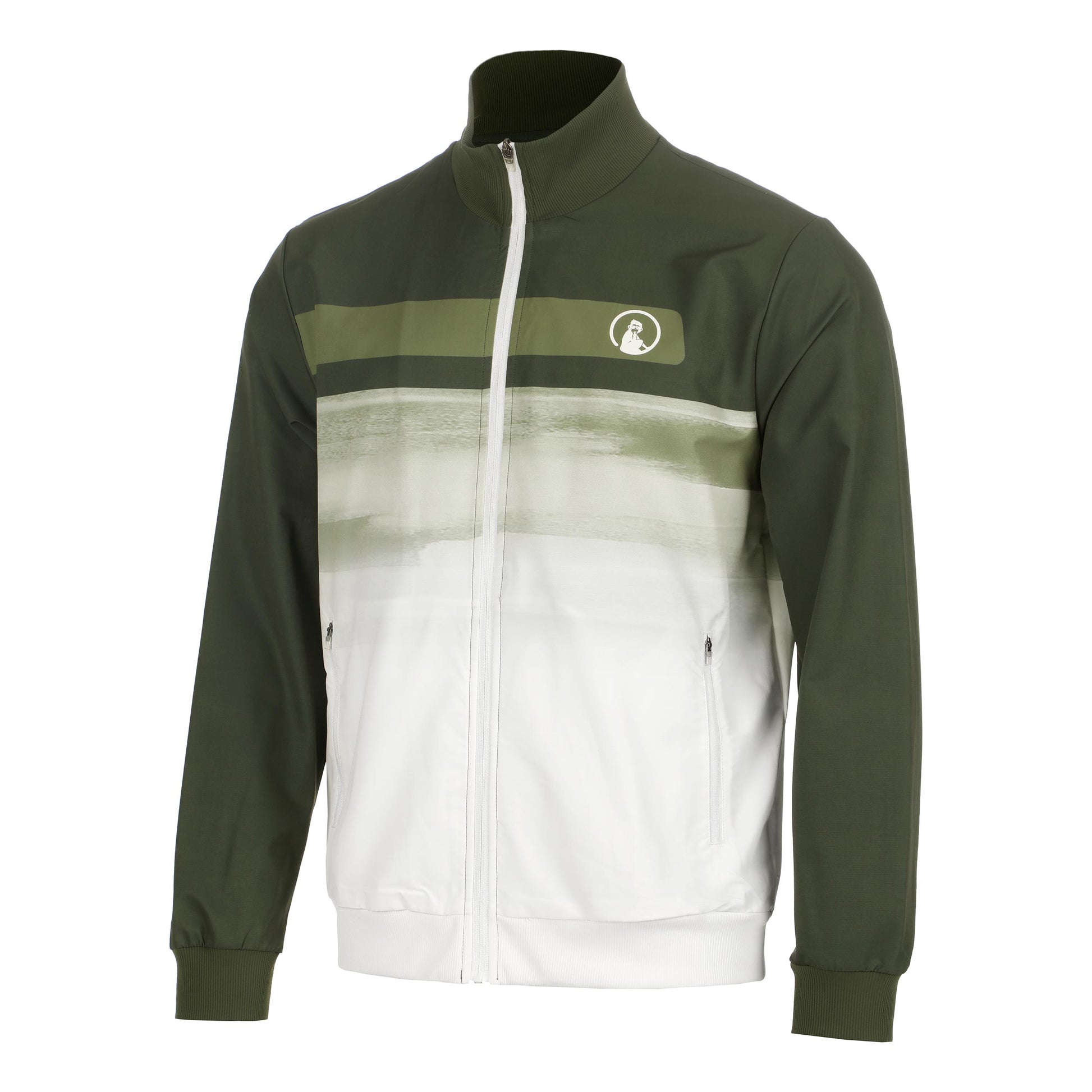 Quiet Please Memories Faded Wipe Giacca da allenamento Uomini - verde scuro