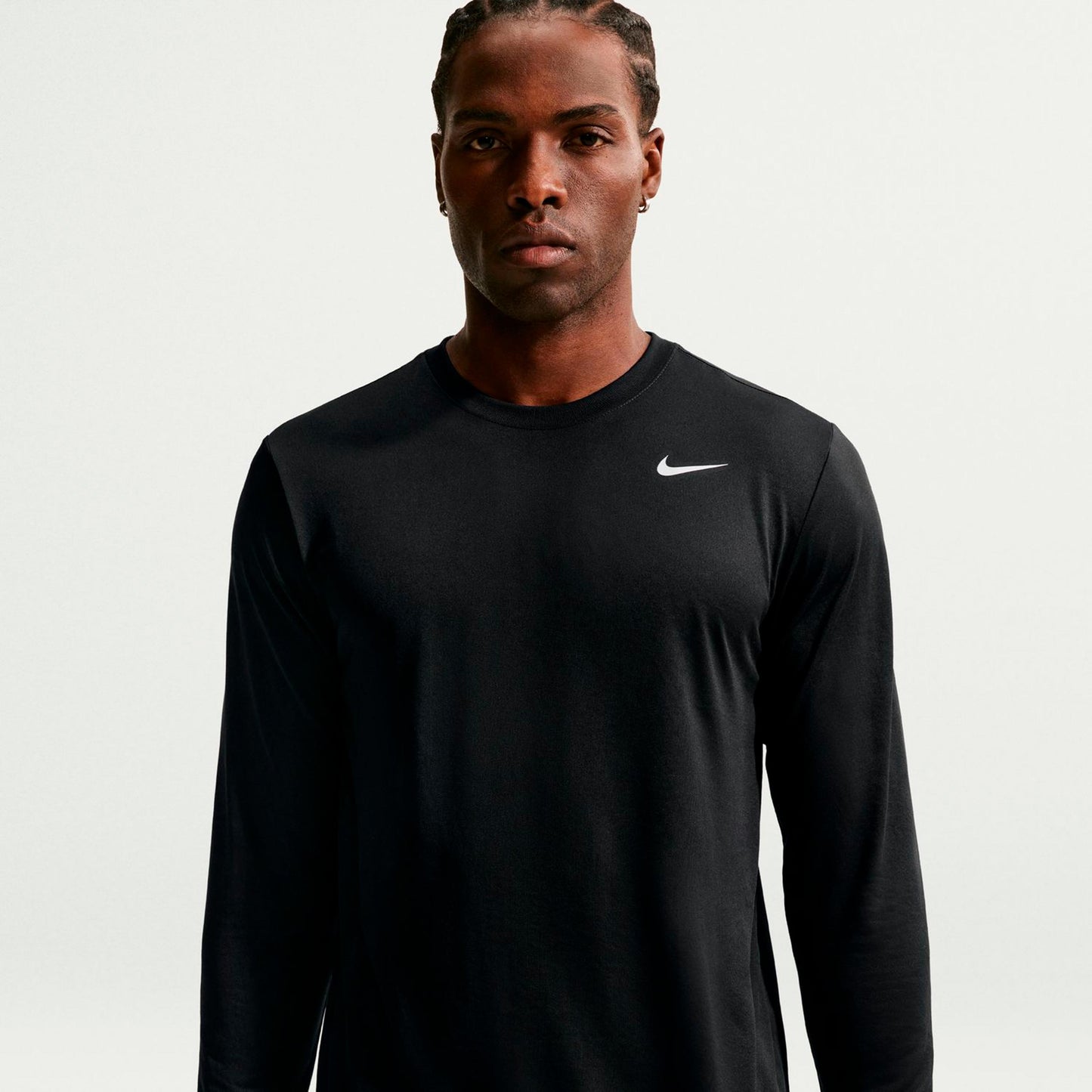 Nike Dri-Fit Manica lunga Uomini - nero