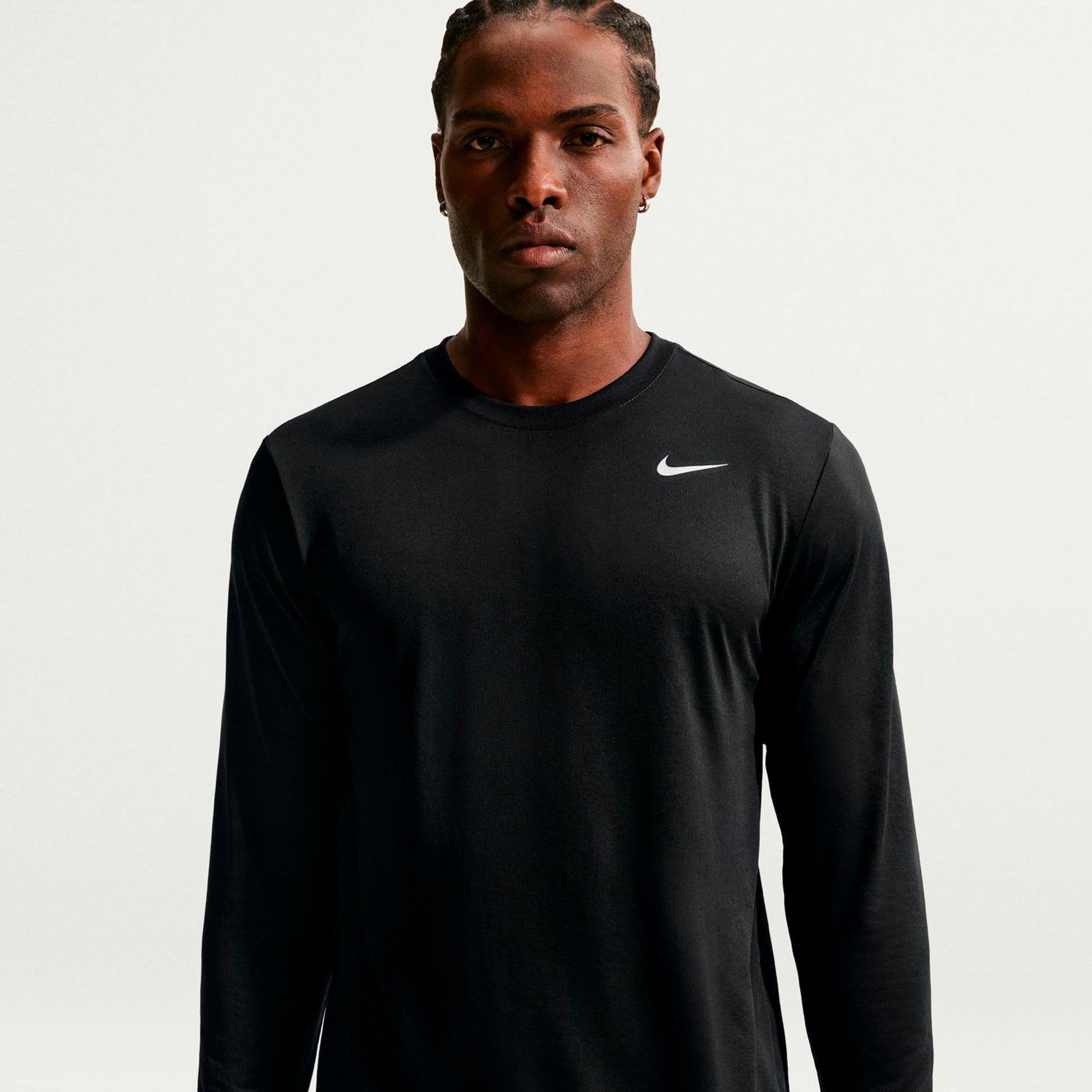 Nike Dri-Fit Manica lunga Uomini - nero