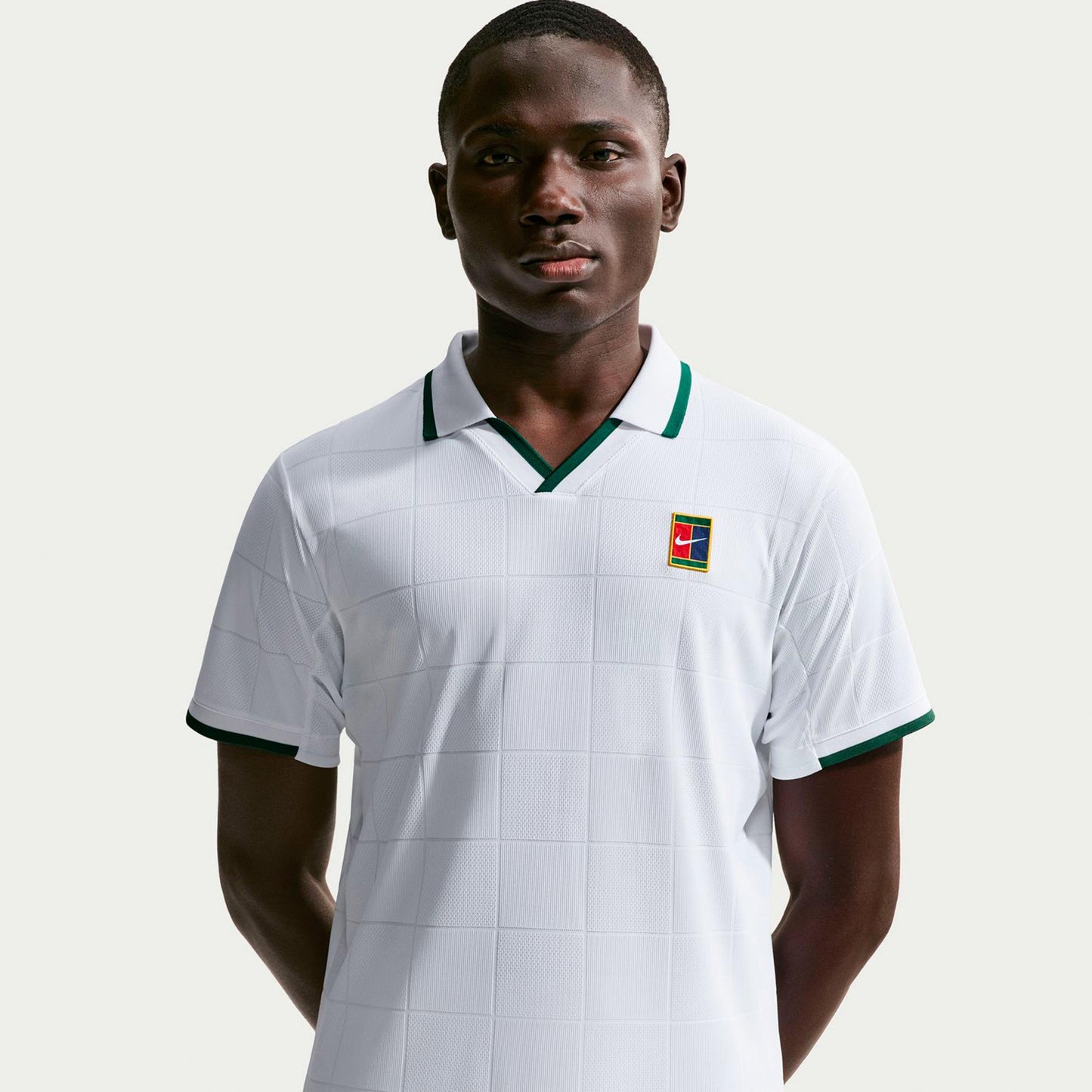 Nike Court Dri-Fit Advantage Slam Polo Uomini - bianco