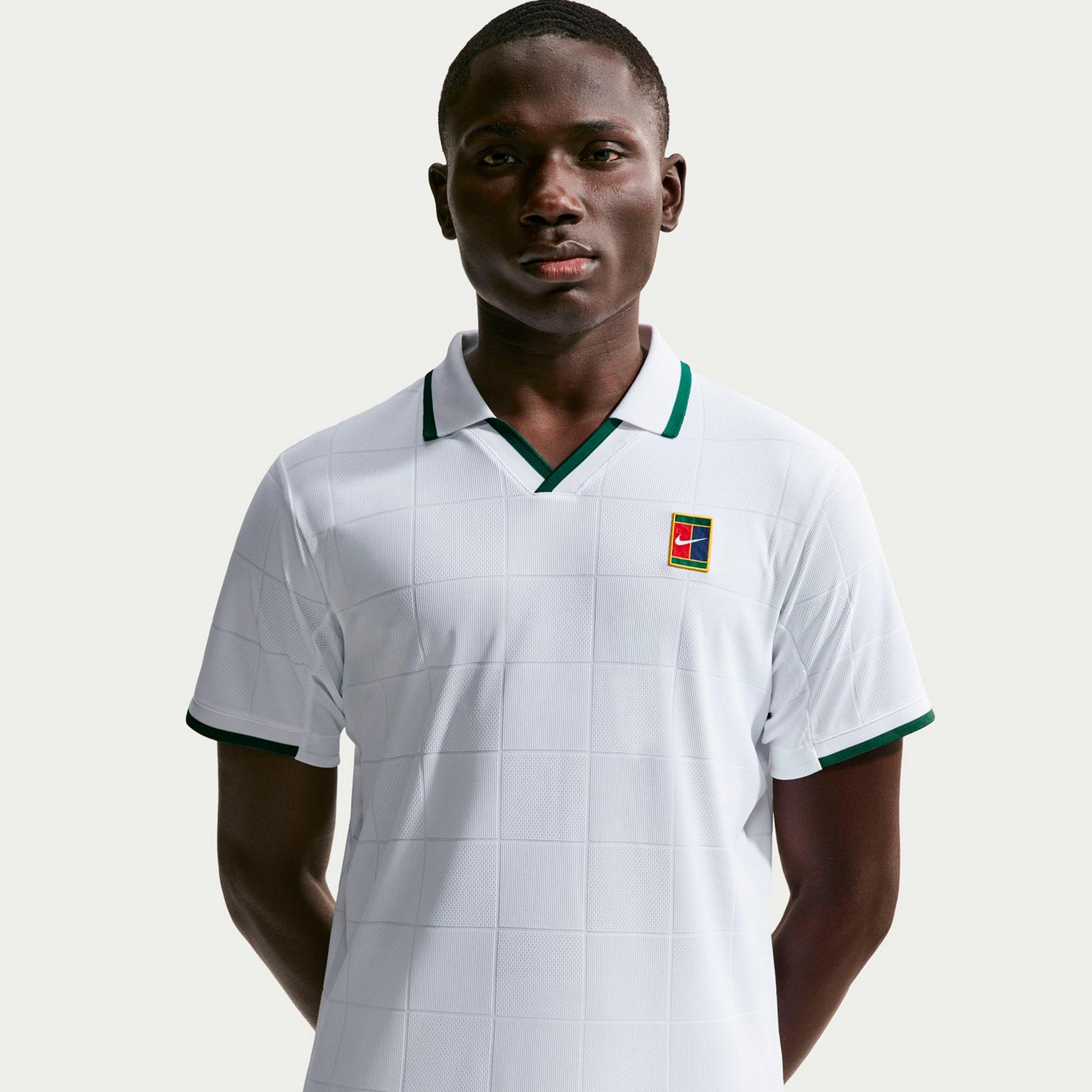 Nike Court Dri-Fit Advantage Slam Polo Uomini - bianco