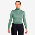 One Dri-Fit Quarter Zip Manica lunga Donna - grigio-verde, bianco