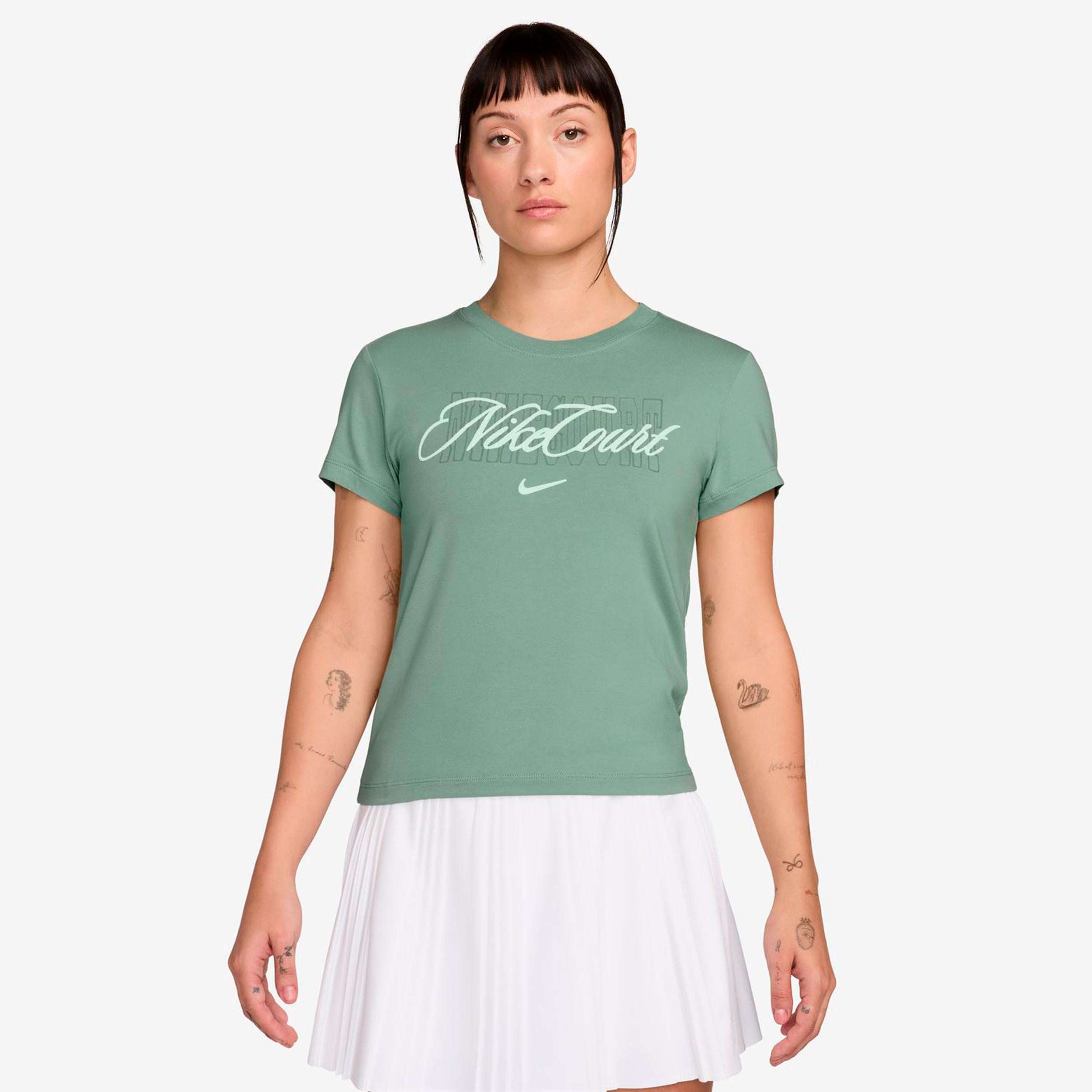 Nike Heritage Maglietta Donna - grigio-verde, verde