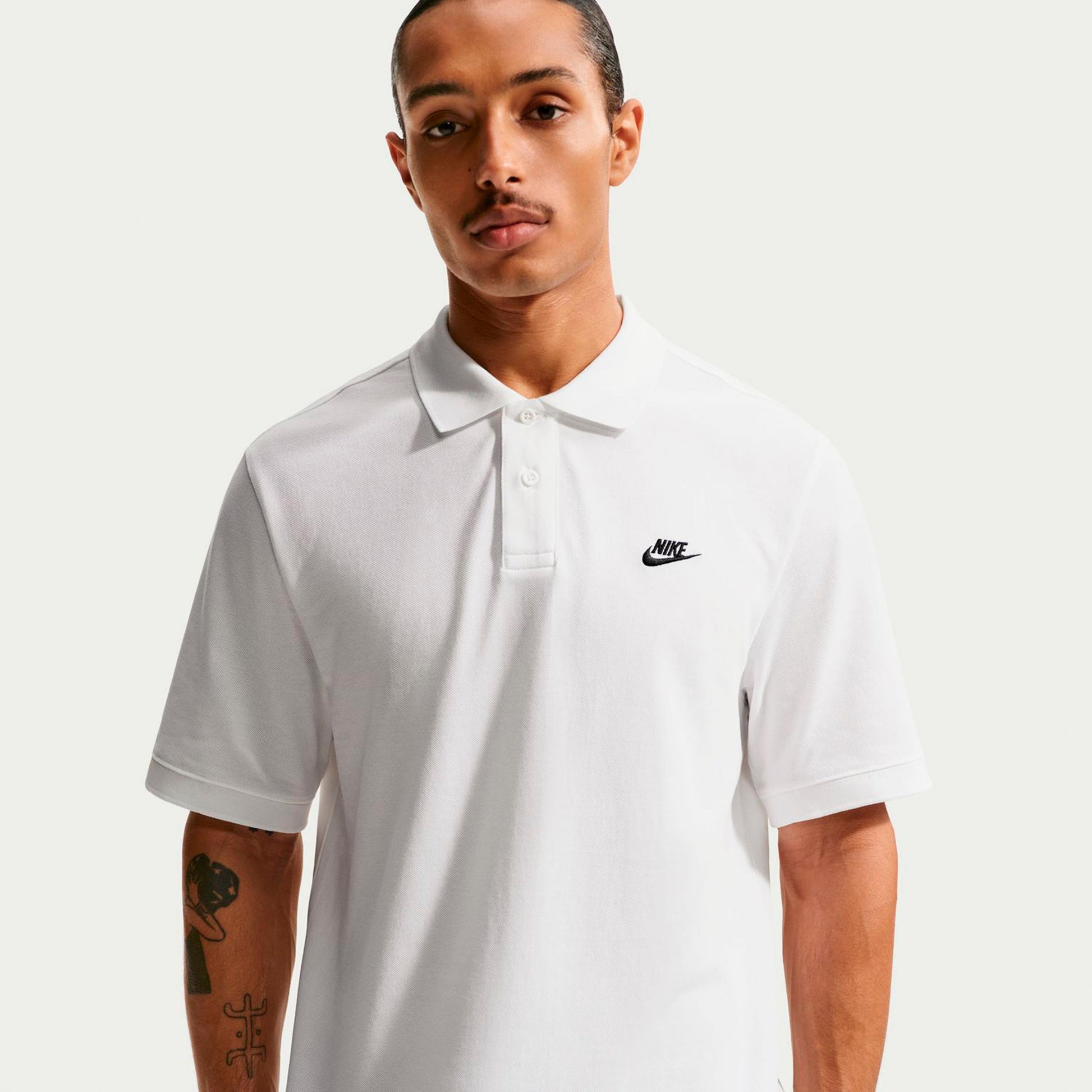 Nike Club Pique Polo Uomini - bianco, nero