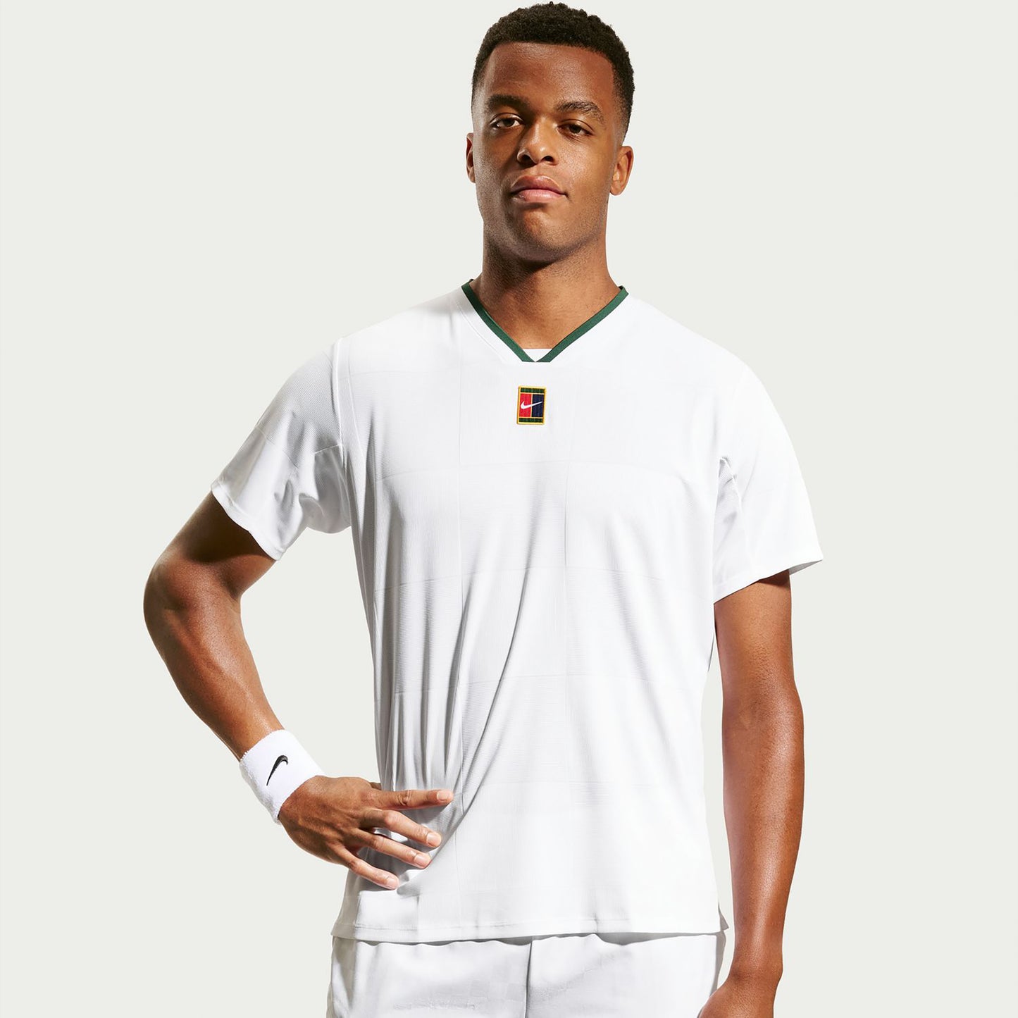 Nike Court Dri-Fit Advantage Slam Maglietta Uomini - bianco, verde