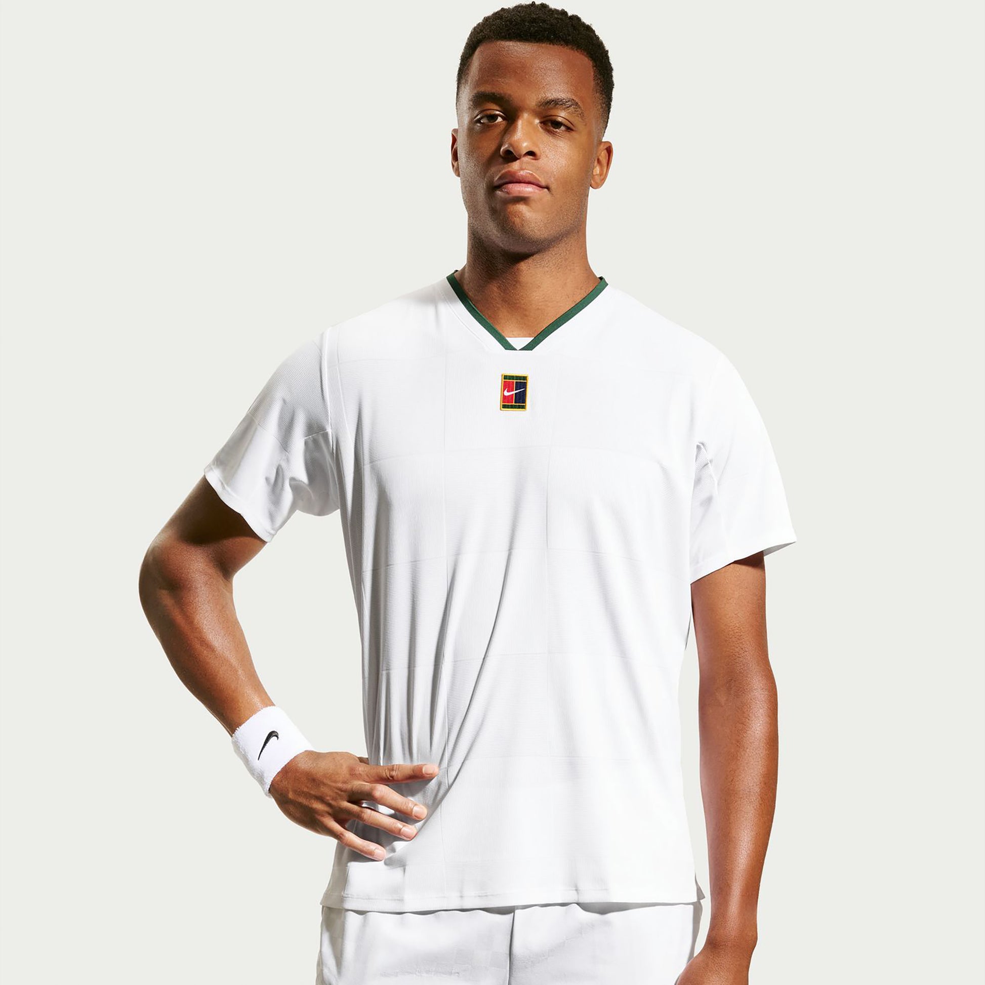 Nike Court Dri-Fit Advantage Slam Maglietta Uomini - bianco, verde