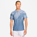 Jannik Sinner Court Dri-Fit Advantage Slam Polo Uomini - color petrolio, blu chiaro