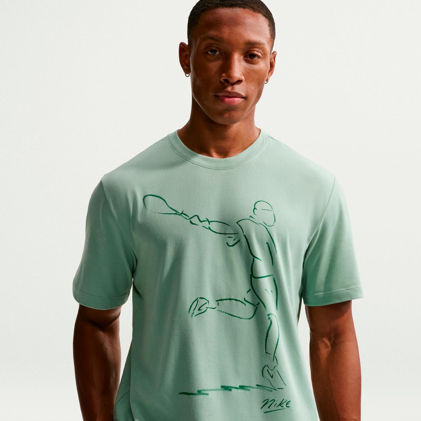 Nike Court Dri-Fit Maglietta Uomini - grigio-verde