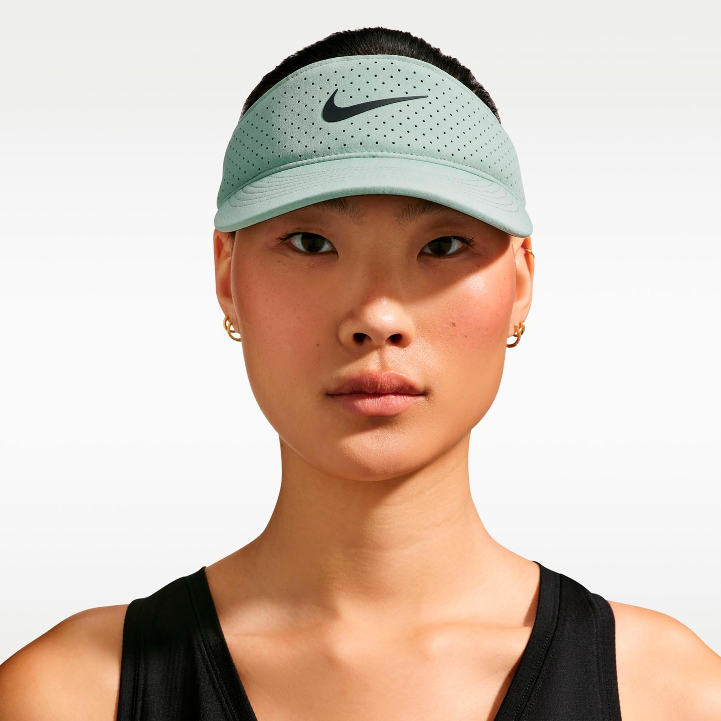 Nike Dri-Fit Advantage Ace Visiera Unisex - grigio-verde, antracite